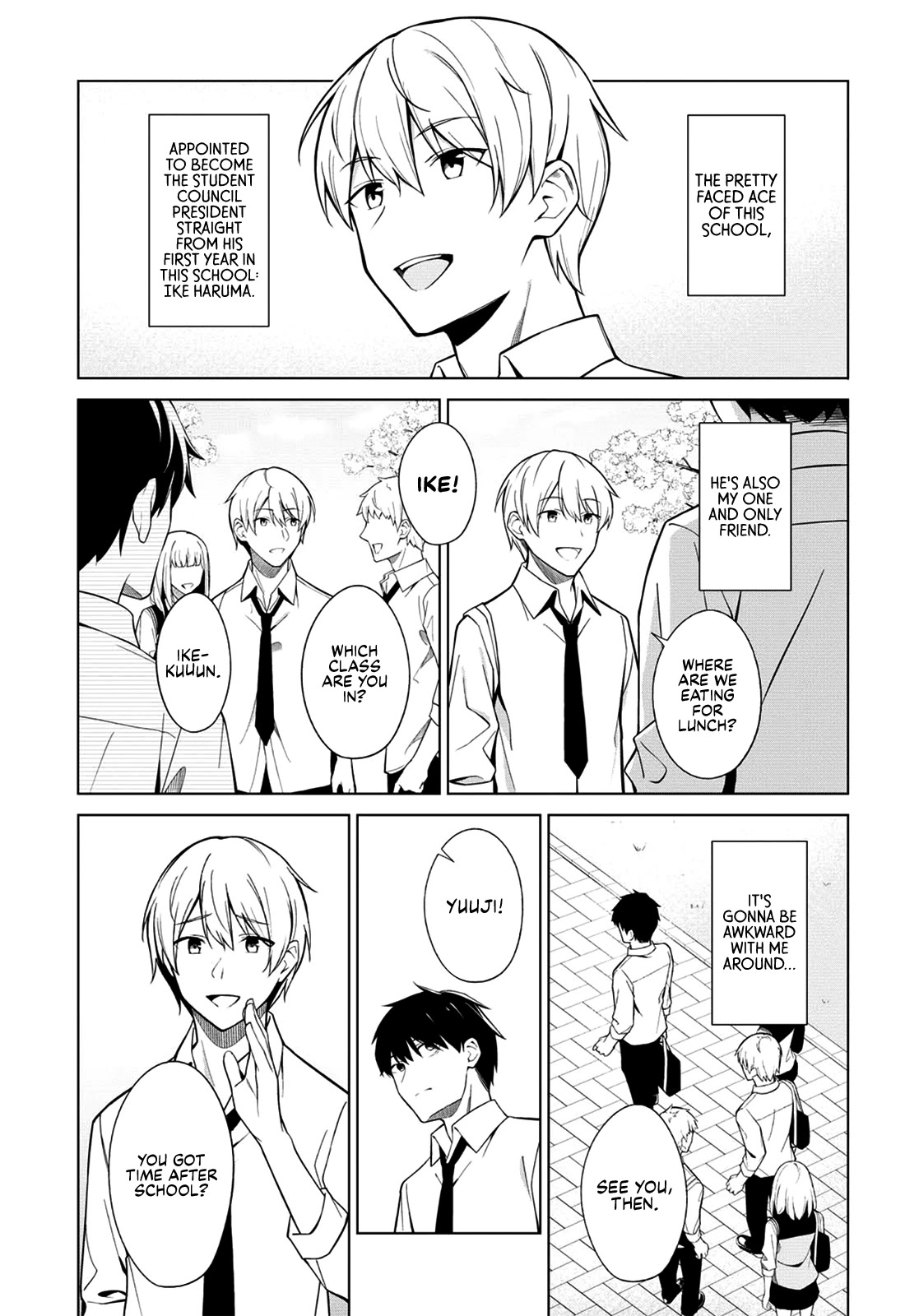 There's No Way a Side Character Like Me Could Be Popular, Right? Chapter 1 page 5 - Chapter 1