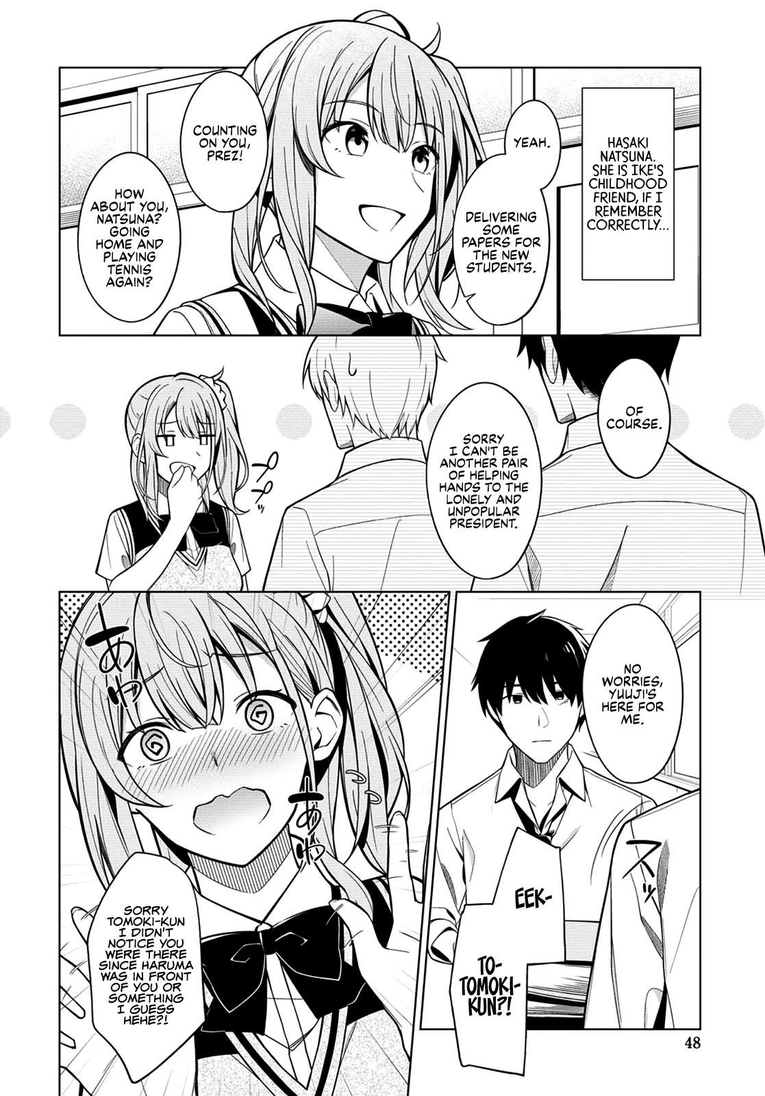There's No Way a Side Character Like Me Could Be Popular, Right? Chapter 1 page 8 - Chapter 1