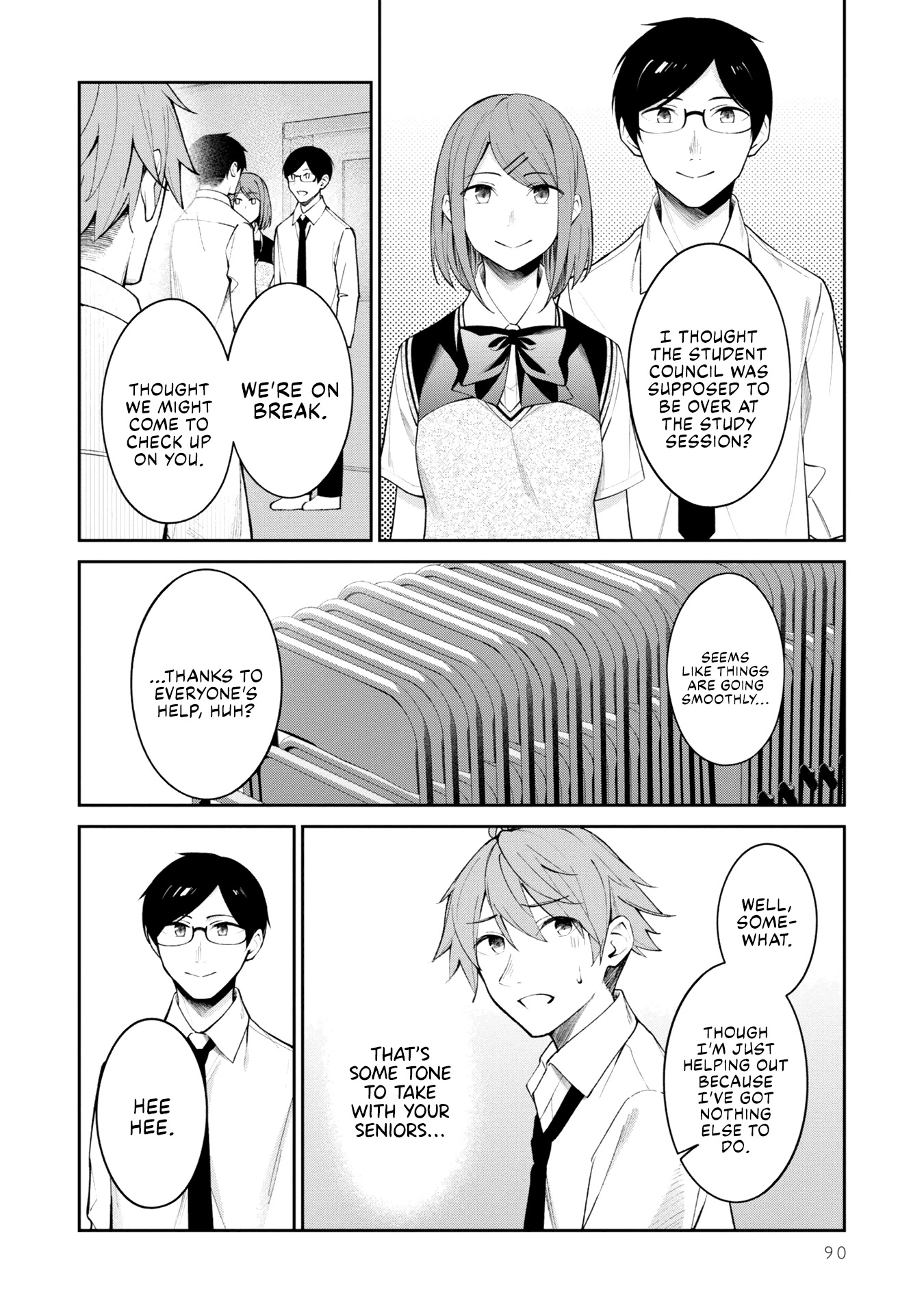 There's No Way a Side Character Like Me Could Be Popular, Right? Chapter 13 page 4 - Chapter 13
