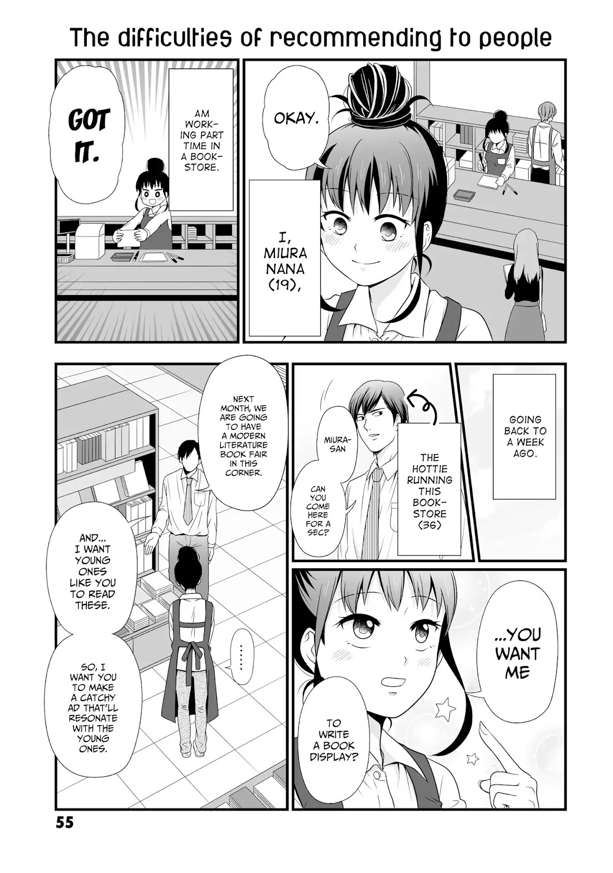 These Are Tiny Problems If You Compare Them to the Universe Chapter 11 page 1 - Chapter 11: The difficulties of recommending to people