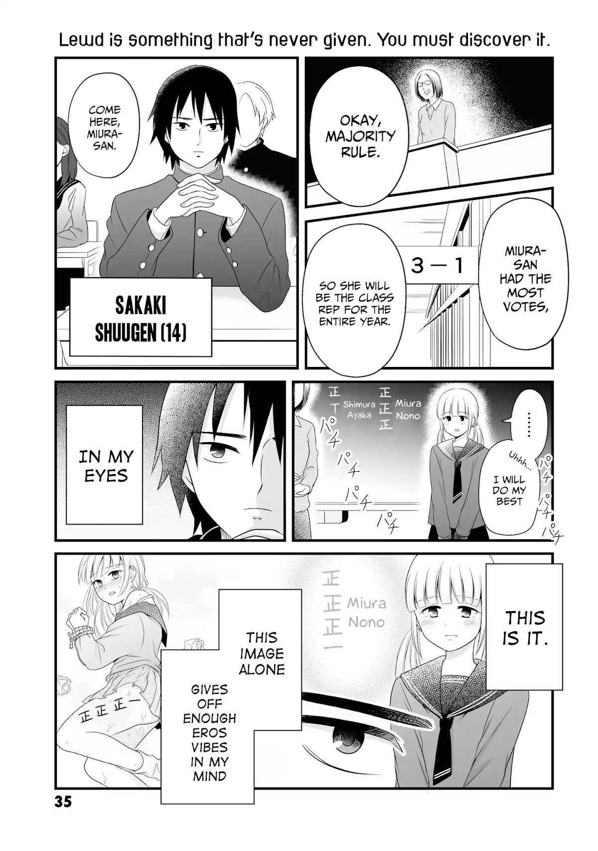 These Are Tiny Problems If You Compare Them to the Universe Chapter 7 page 1 - Chapter 7: Lewd is something that's never given. You must discover it.