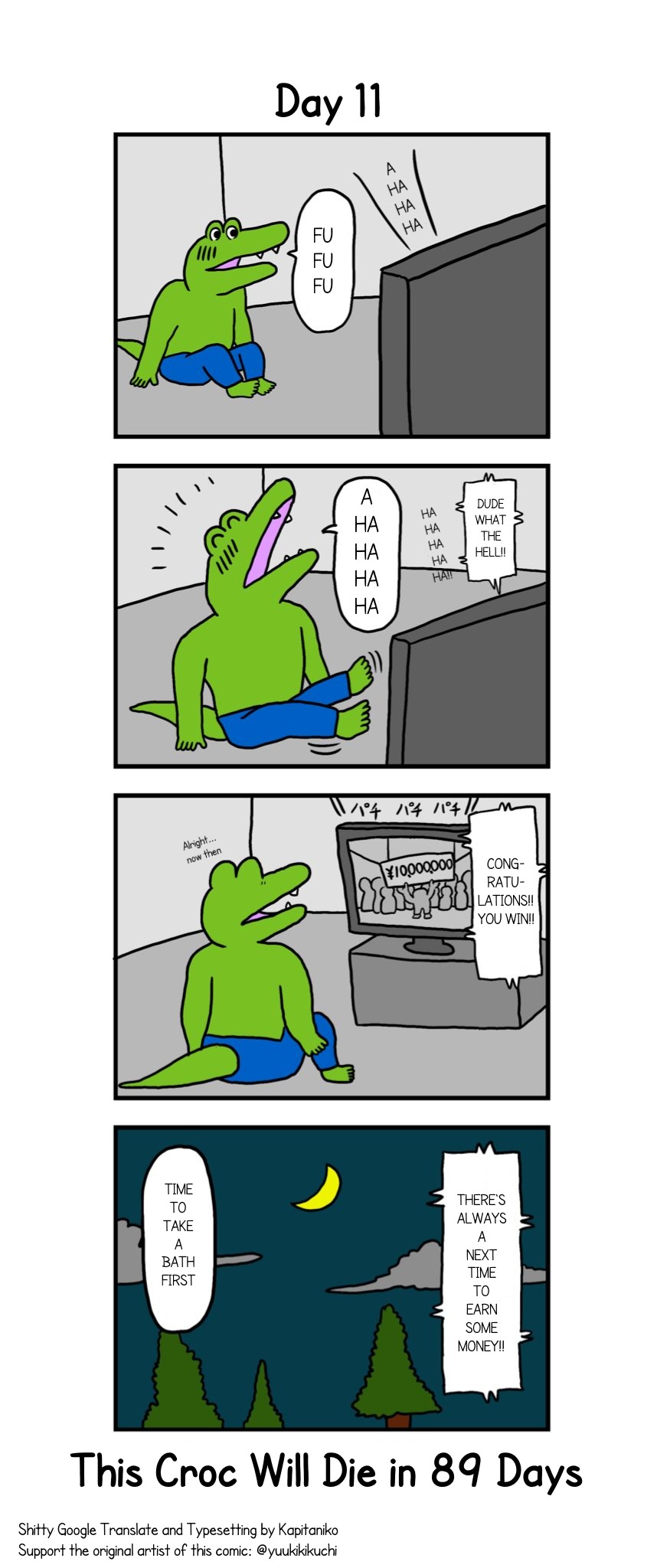 This Croc Will Die In 100 Days Chapter 11 page 1 - Chapter 11: Day 11
