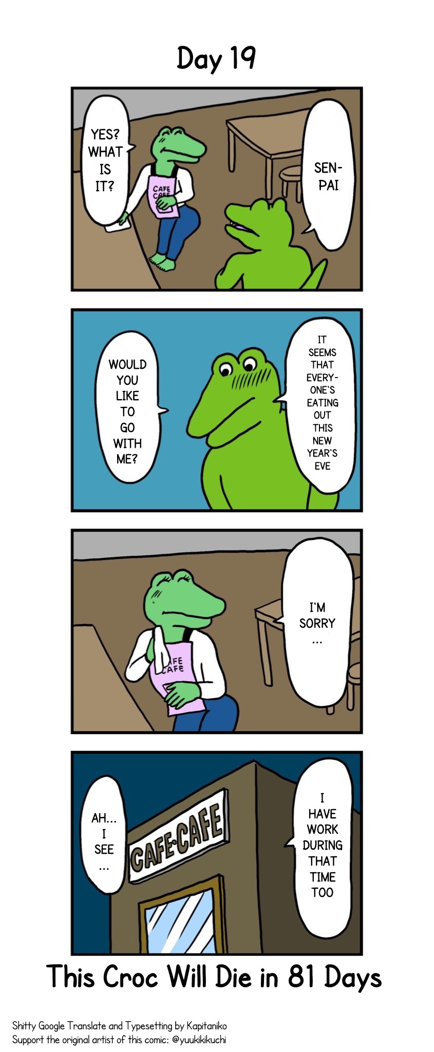 This Croc Will Die In 100 Days Chapter 19 page 1 - Chapter 19: Day 19