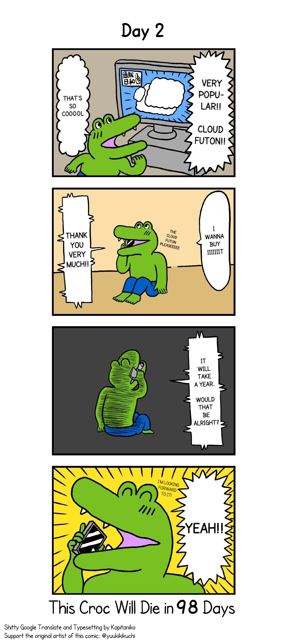 This Croc Will Die In 100 Days Chapter 2 page 1 - Chapter 2: Day 2