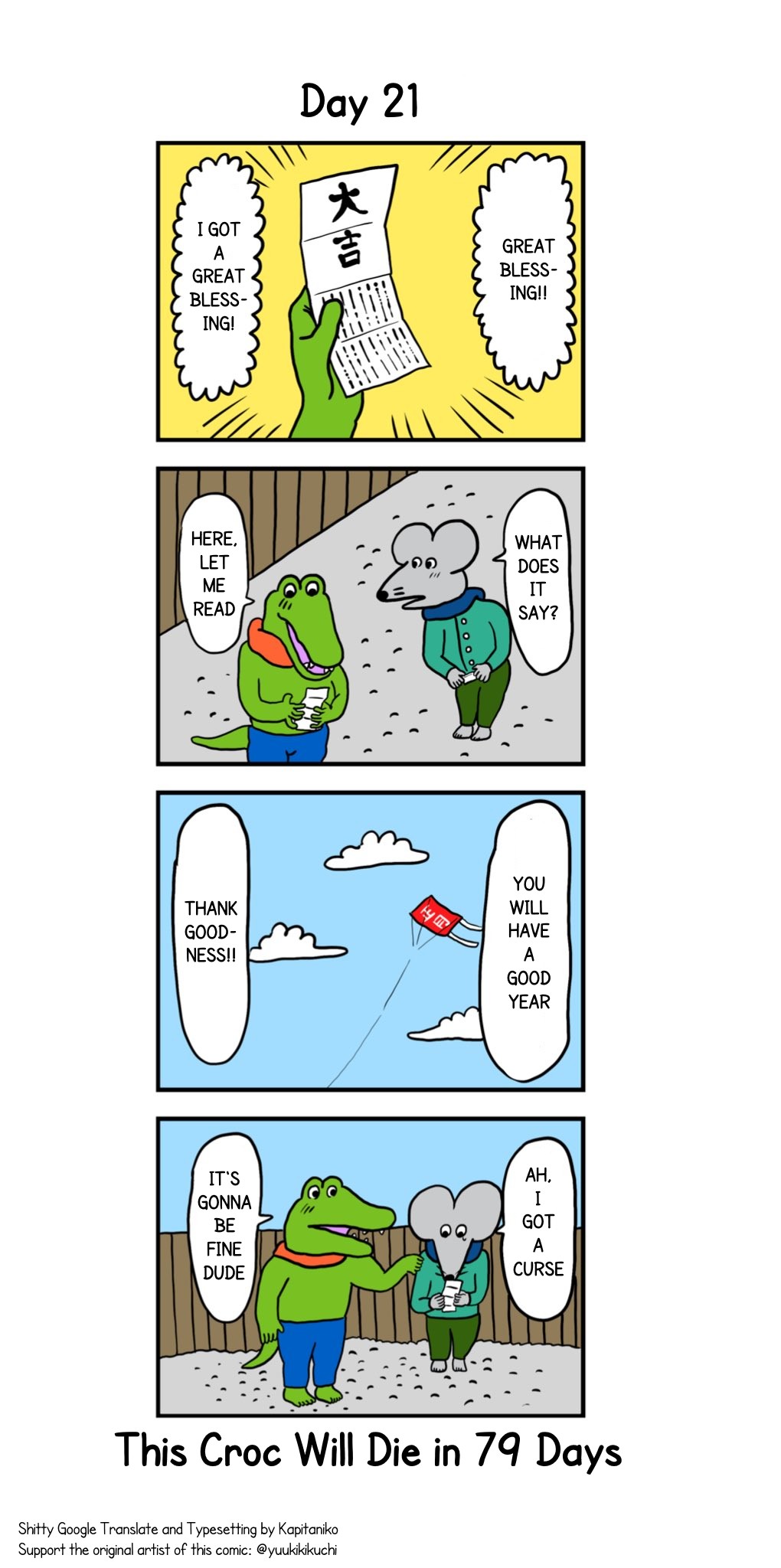 This Croc Will Die In 100 Days Chapter 21 page 1 - Chapter 21: Day 21