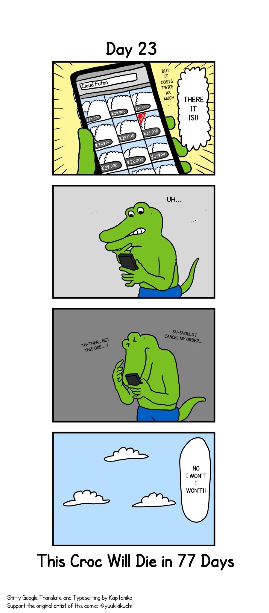 This Croc Will Die In 100 Days Chapter 23 page 1 - Chapter 23: Day 23