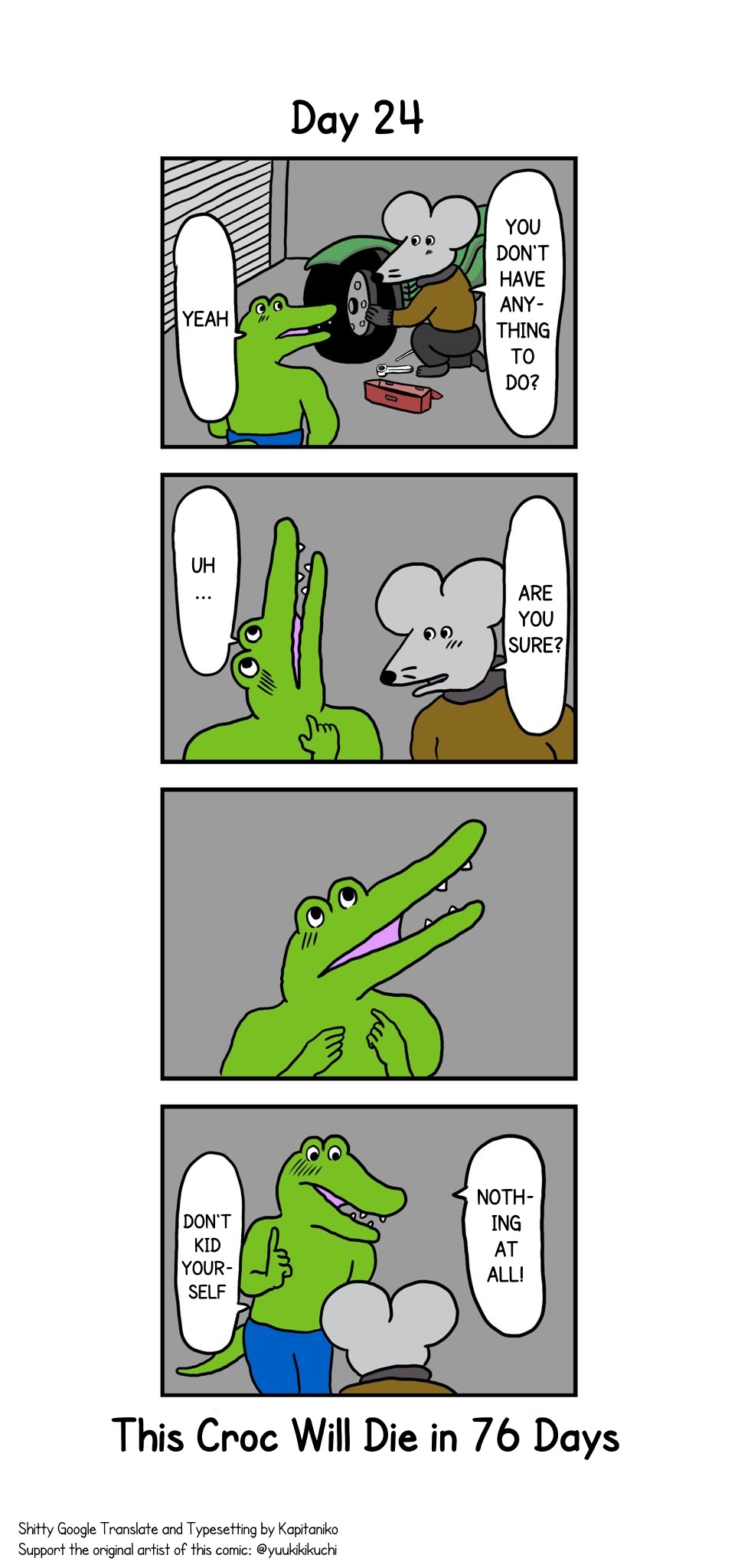 This Croc Will Die In 100 Days Chapter 24 page 1 - Chapter 24: Day 24