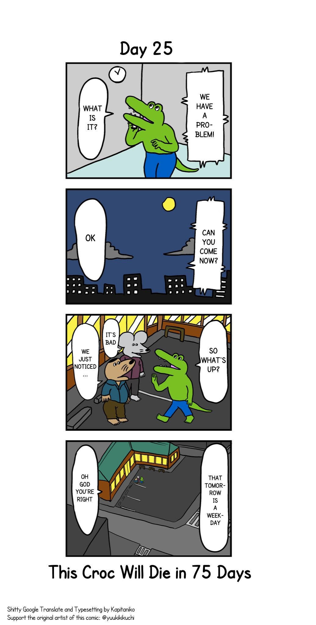 This Croc Will Die In 100 Days Chapter 25 page 1 - Chapter 25: Day 25