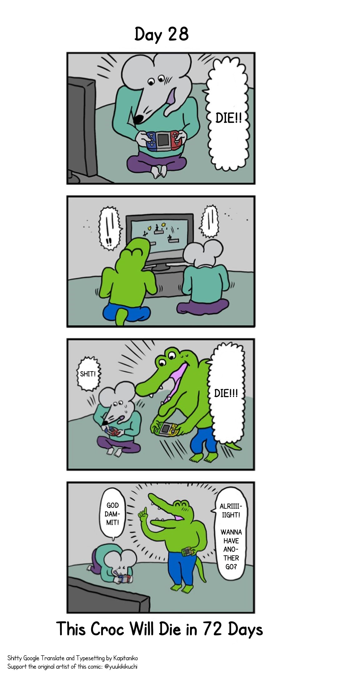This Croc Will Die In 100 Days Chapter 28 page 1 - Chapter 28: Day 28