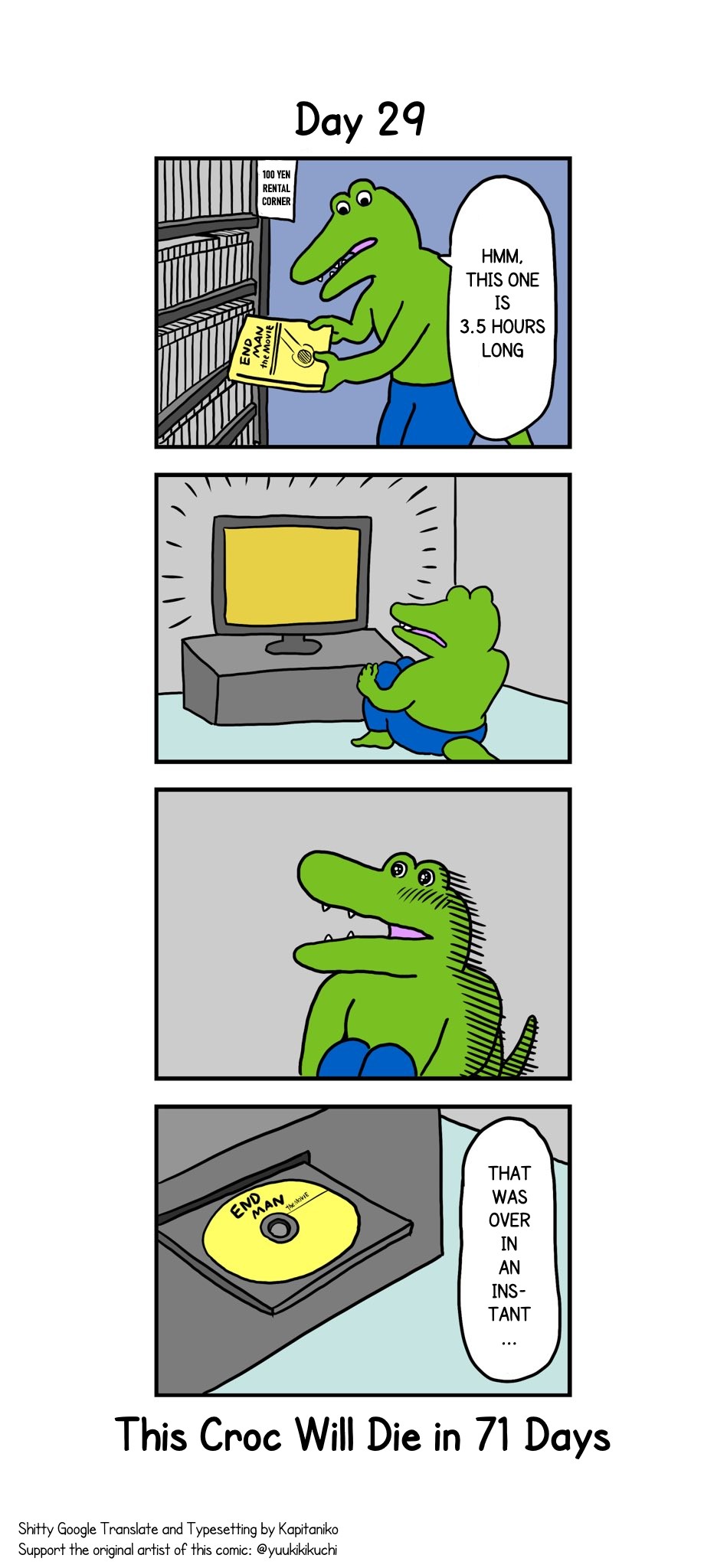 This Croc Will Die In 100 Days Chapter 29 page 1 - Chapter 29: Day 29