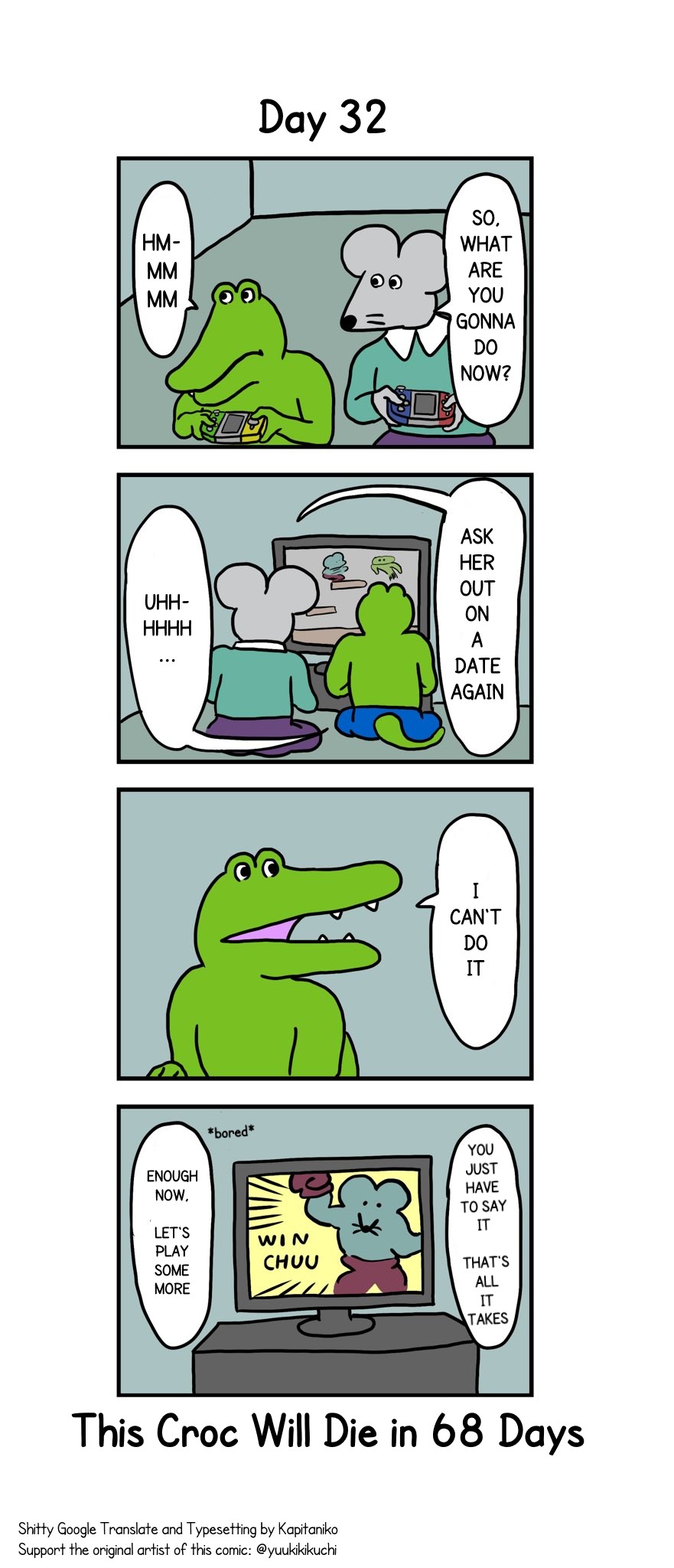This Croc Will Die In 100 Days Chapter 32 page 1 - Chapter 32: Day 32