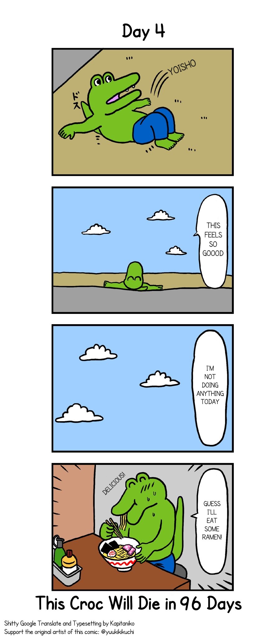 This Croc Will Die In 100 Days Chapter 4 page 1 - Chapter 4: Day 4