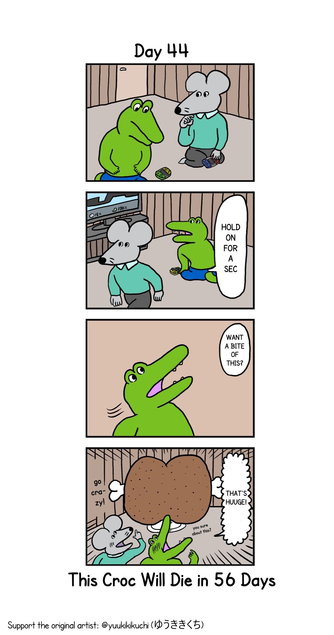 This Croc Will Die In 100 Days Chapter 44 page 1 - Chapter 44: Day 44