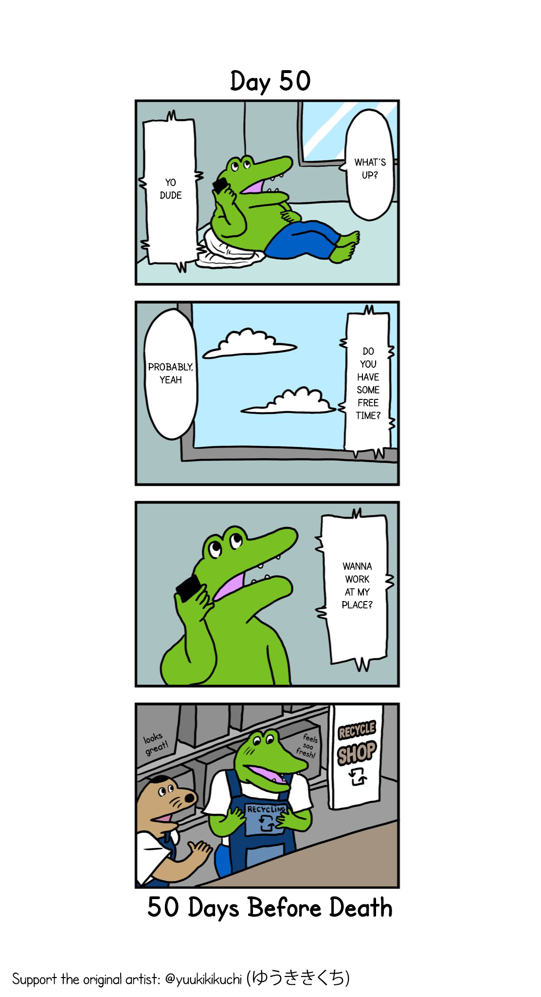 This Croc Will Die In 100 Days Chapter 50 page 1 - Chapter 50: Day 50