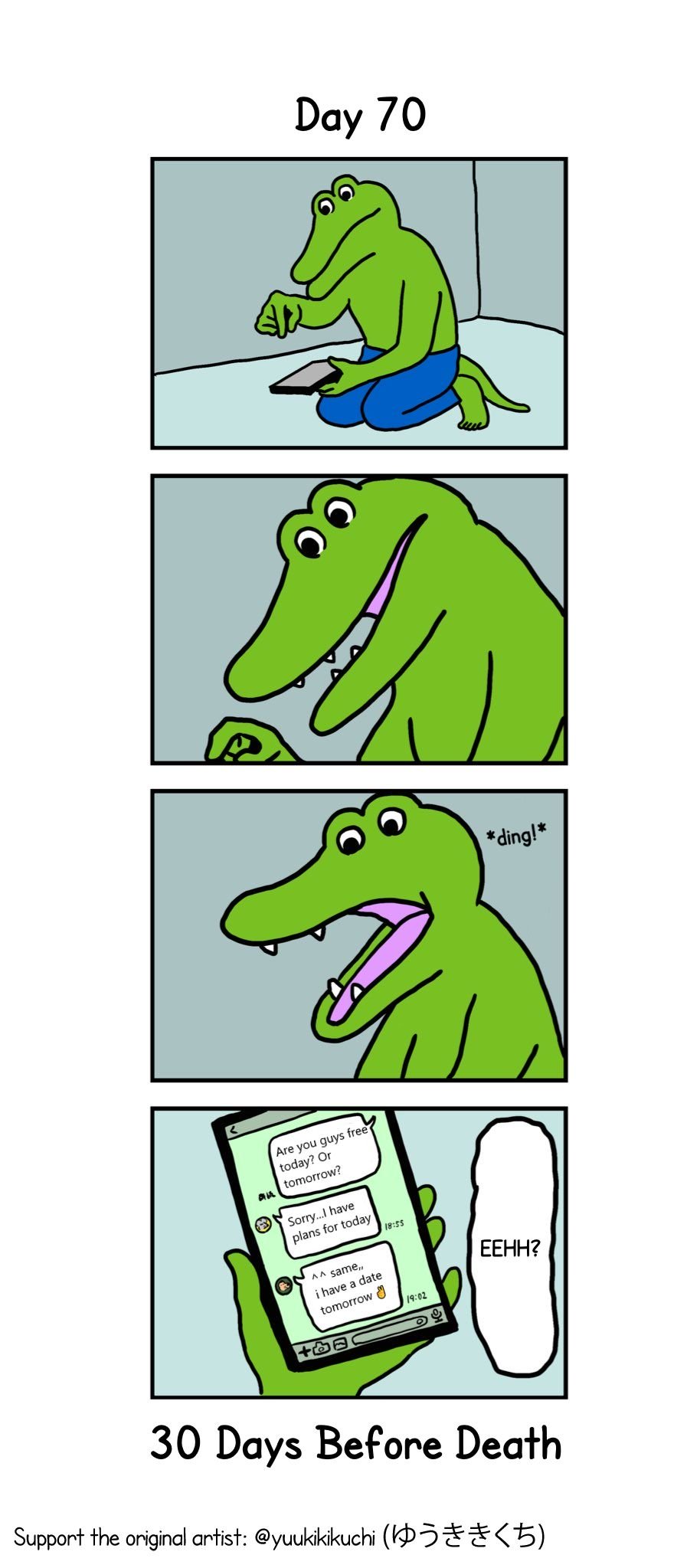 This Croc Will Die In 100 Days Chapter 70 page 1 - Chapter 70: Day 70