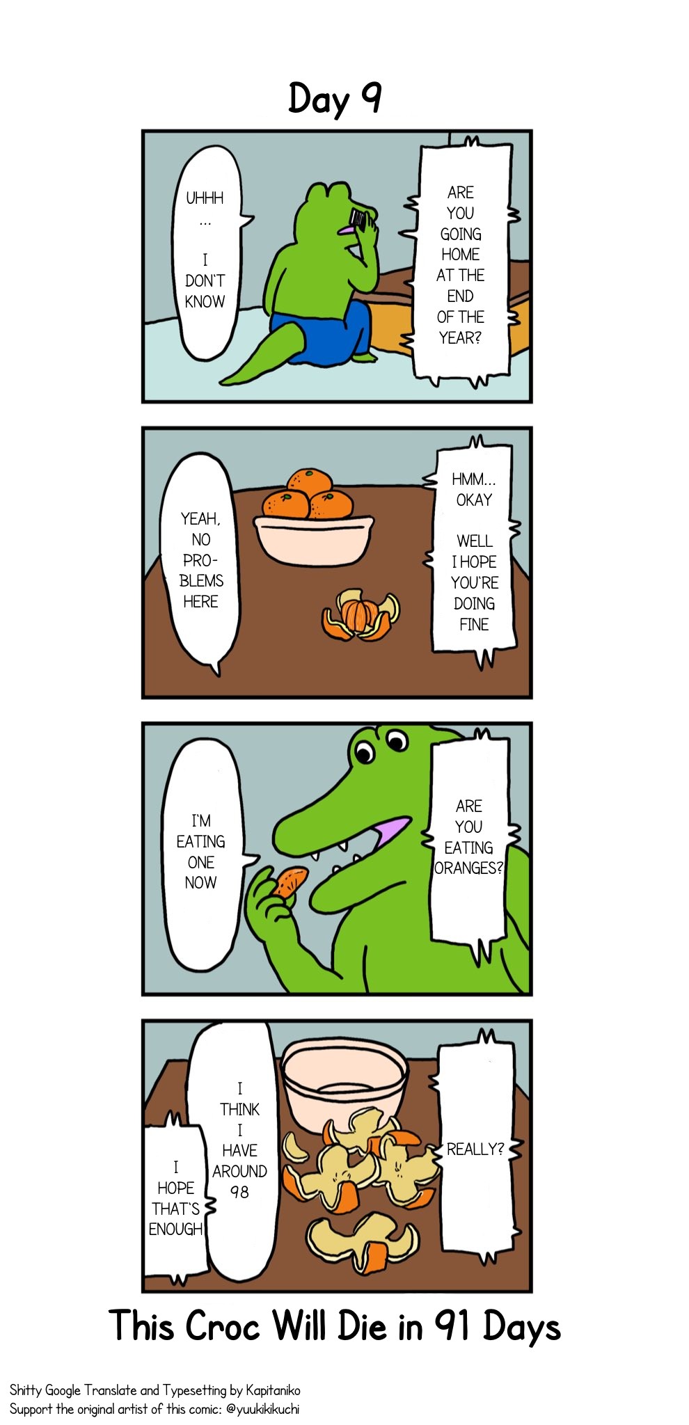 This Croc Will Die In 100 Days Chapter 9 page 1 - Chapter 9: Day 9
