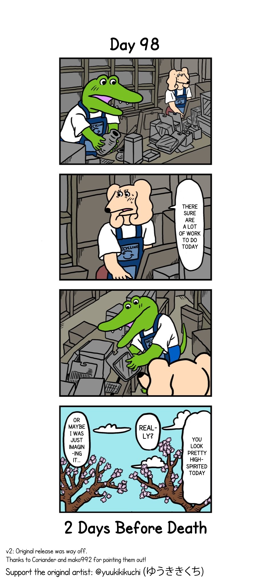 This Croc Will Die In 100 Days Chapter 98 page 1 - Chapter 98: Day 98