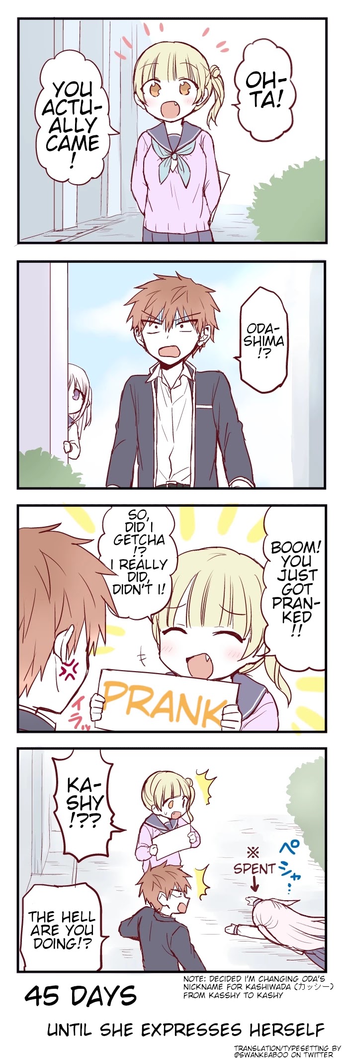 This Girl Will Express Herself in 100 Days Chapter 55 page 1 - Chapter 55