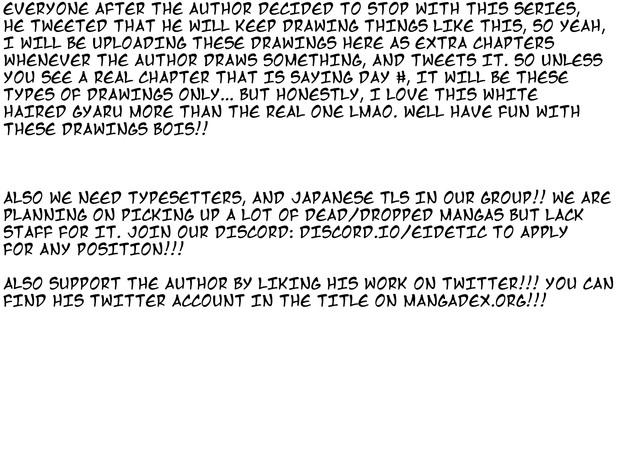 This Gyaru Will Date the Otaku in 100 Days Chapter 30.2 page 3 - Chapter 30.2: Author Extras [END]