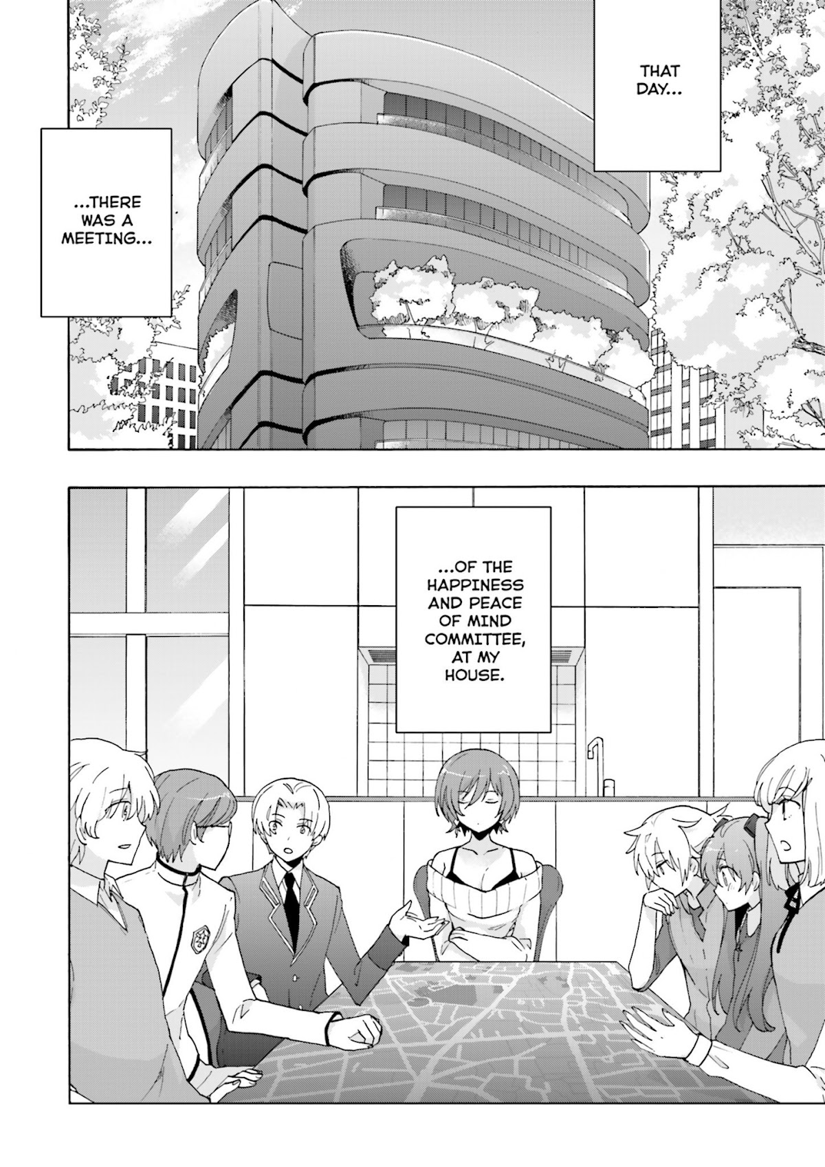 This is the Happiness and Peace of Mind Committee. Chapter 4 page 4 - Chapter 4