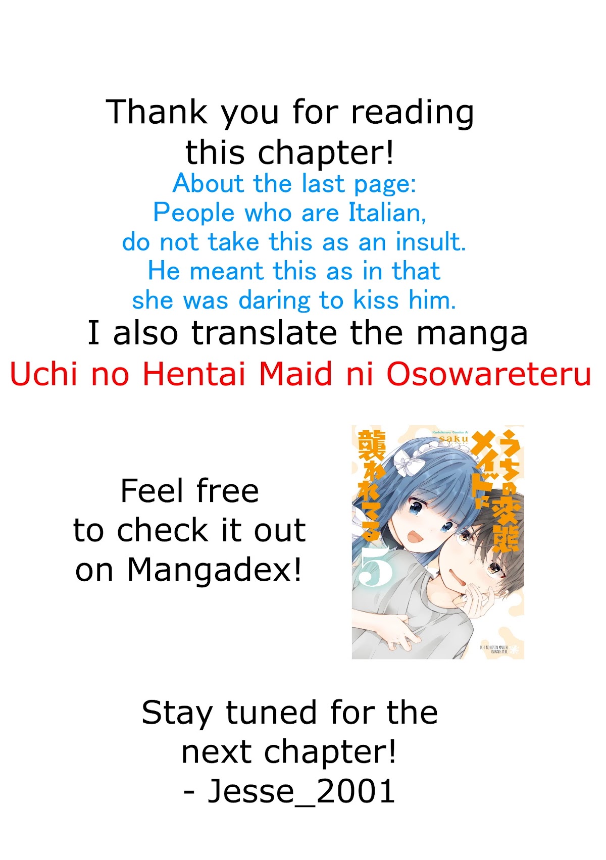 This Italian Girl Has Become Such A Freeloader Chapter 61 page 10 - Chapter 61