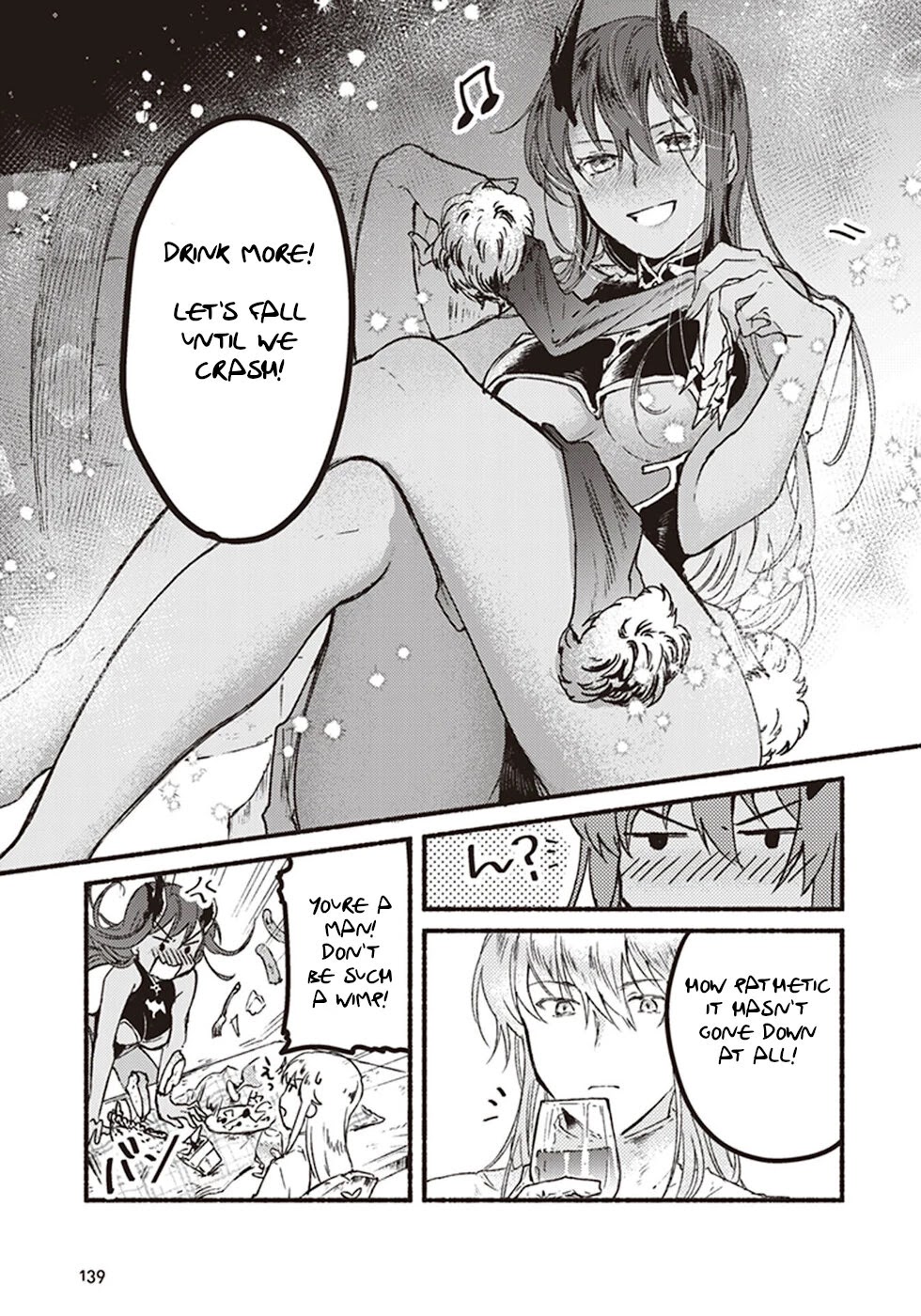 This Last Boss, the Church in Front of the Devil's Castle Chapter 4 page 13 - Chapter 4: Alcohol! I Can't Do Without Drinking!