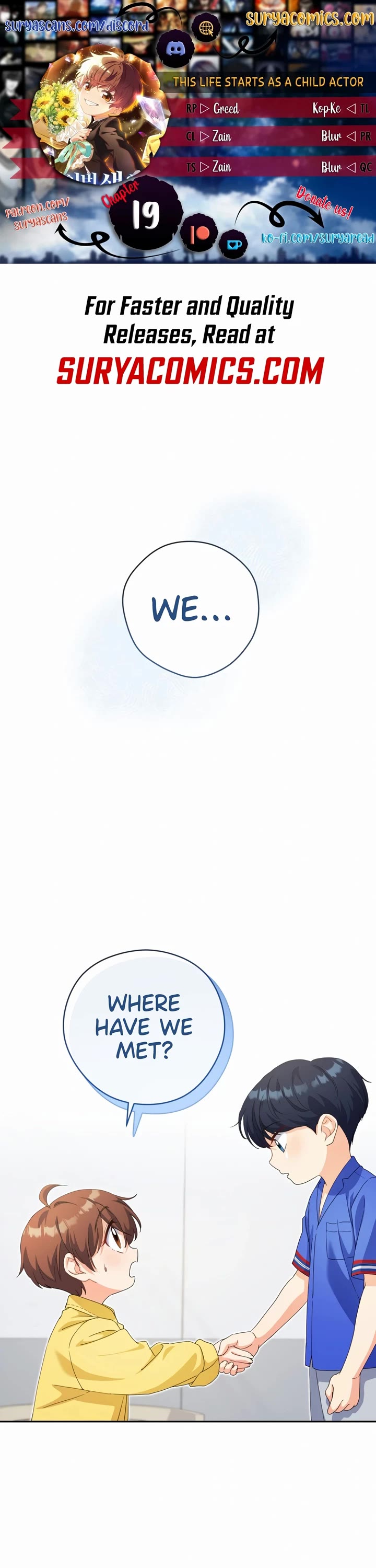 This Life Starts as a Child Actor Chapter 19 page 1 - Chapter 19