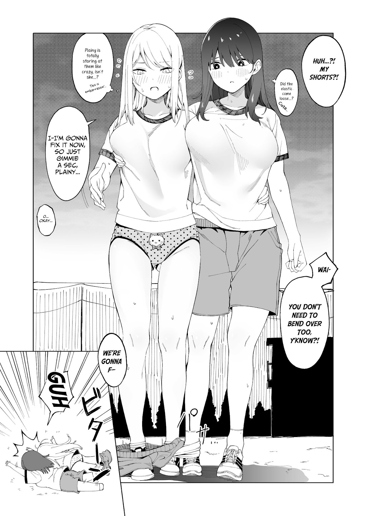 This Plain Girl's Skirt Will Shrink By 0.1mm For Every Like Chapter 8.2 page 2 - Chapter 8.2: Plainy and Gyaru Stay After School to Practice for a Three-Legged Race
