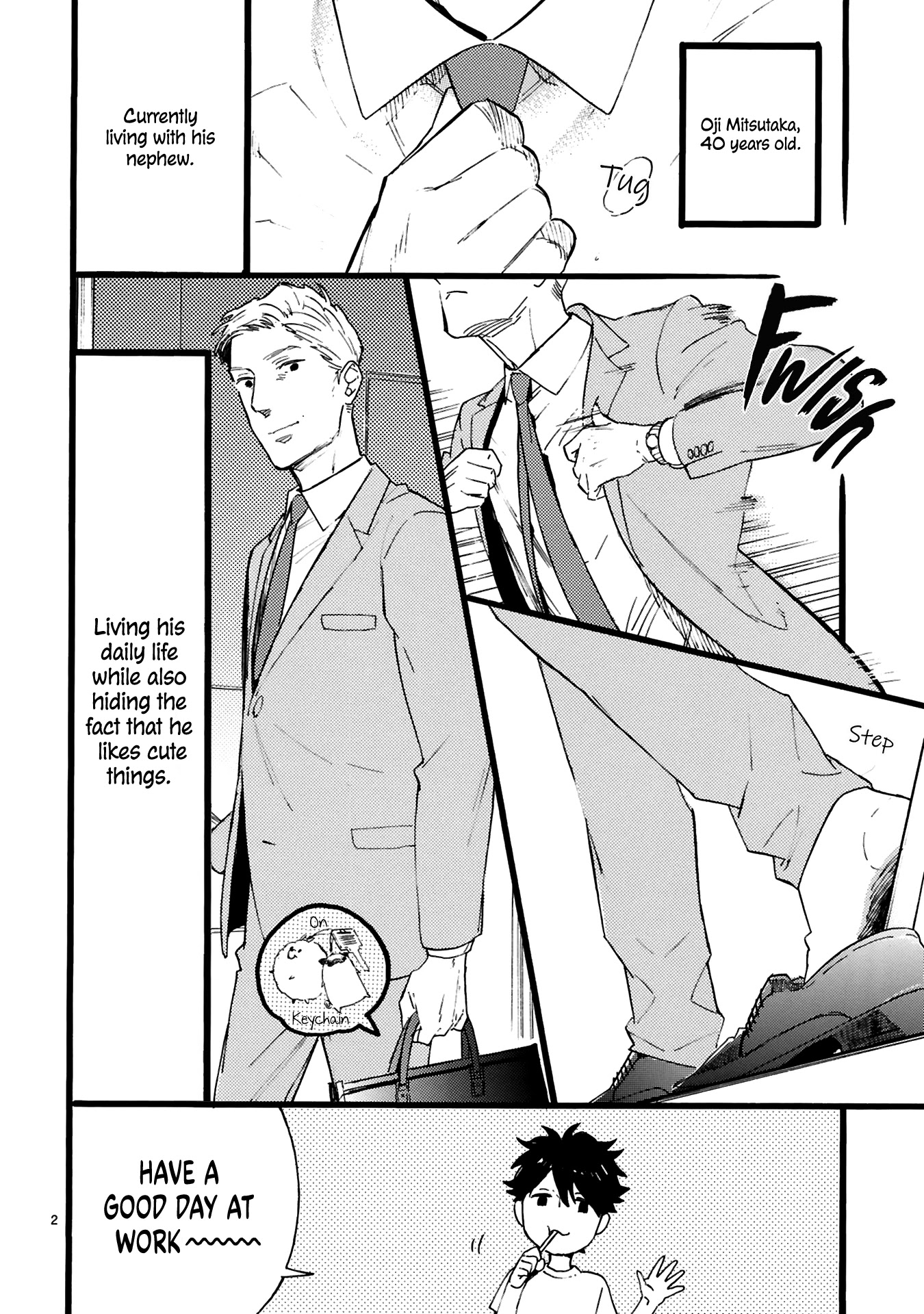 This Uncle Likes Cute Things Chapter 2 page 4 - Chapter 2: Manager Oji uses the power of cuteness to self-motivate