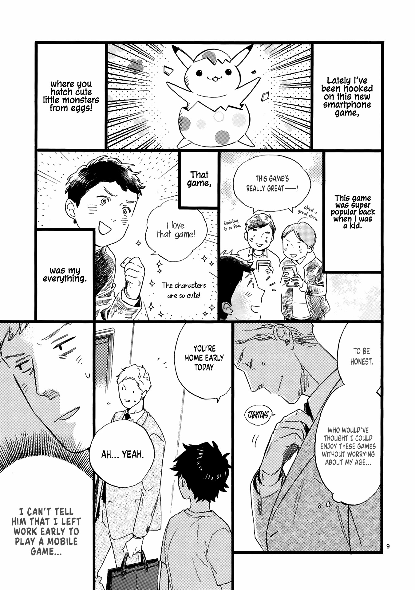This Uncle Likes Cute Things Chapter 4 page 10 - Chapter 4: Manager Oji gets off a station early for a smartphone game