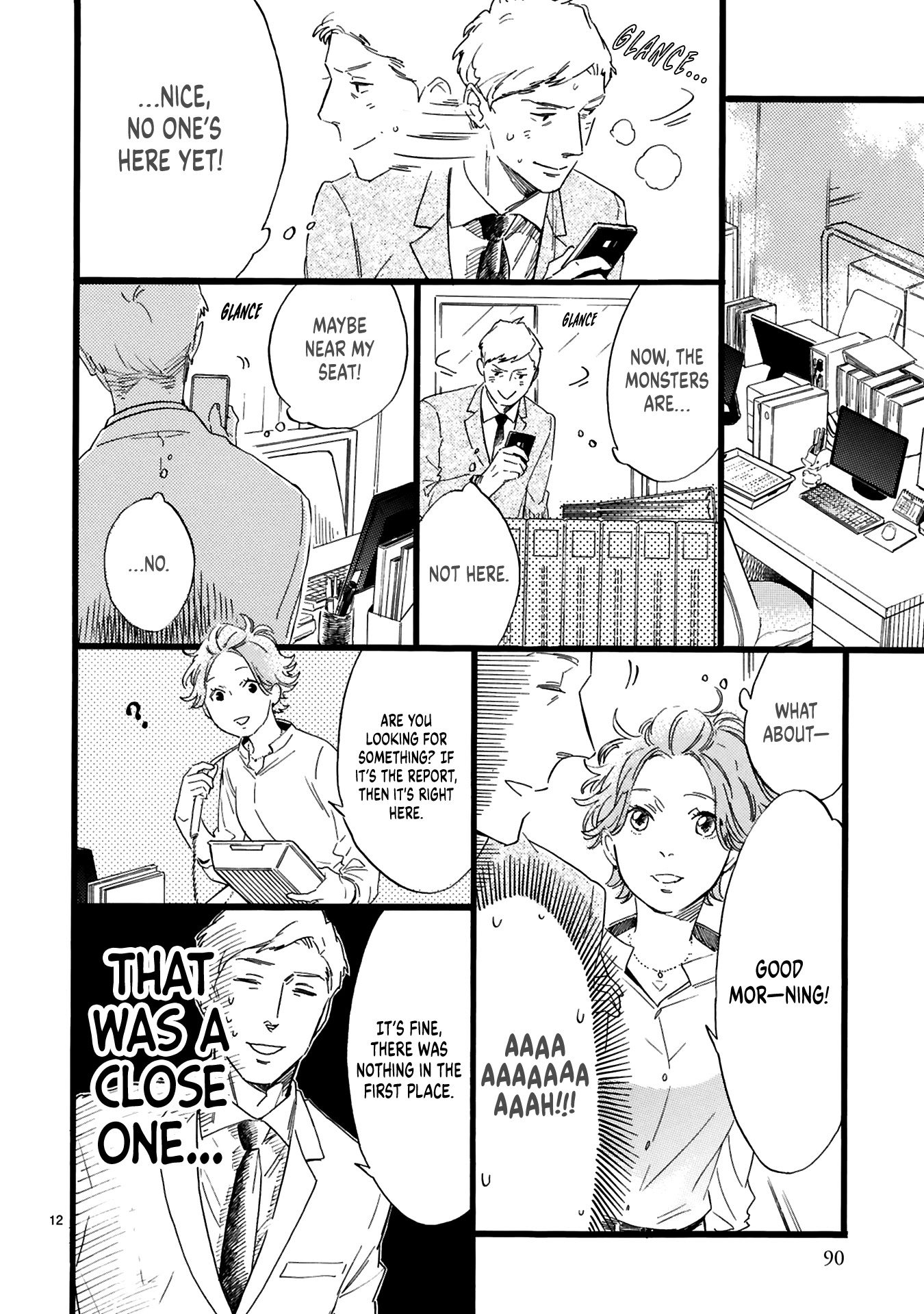 This Uncle Likes Cute Things Chapter 4 page 13 - Chapter 4: Manager Oji gets off a station early for a smartphone game