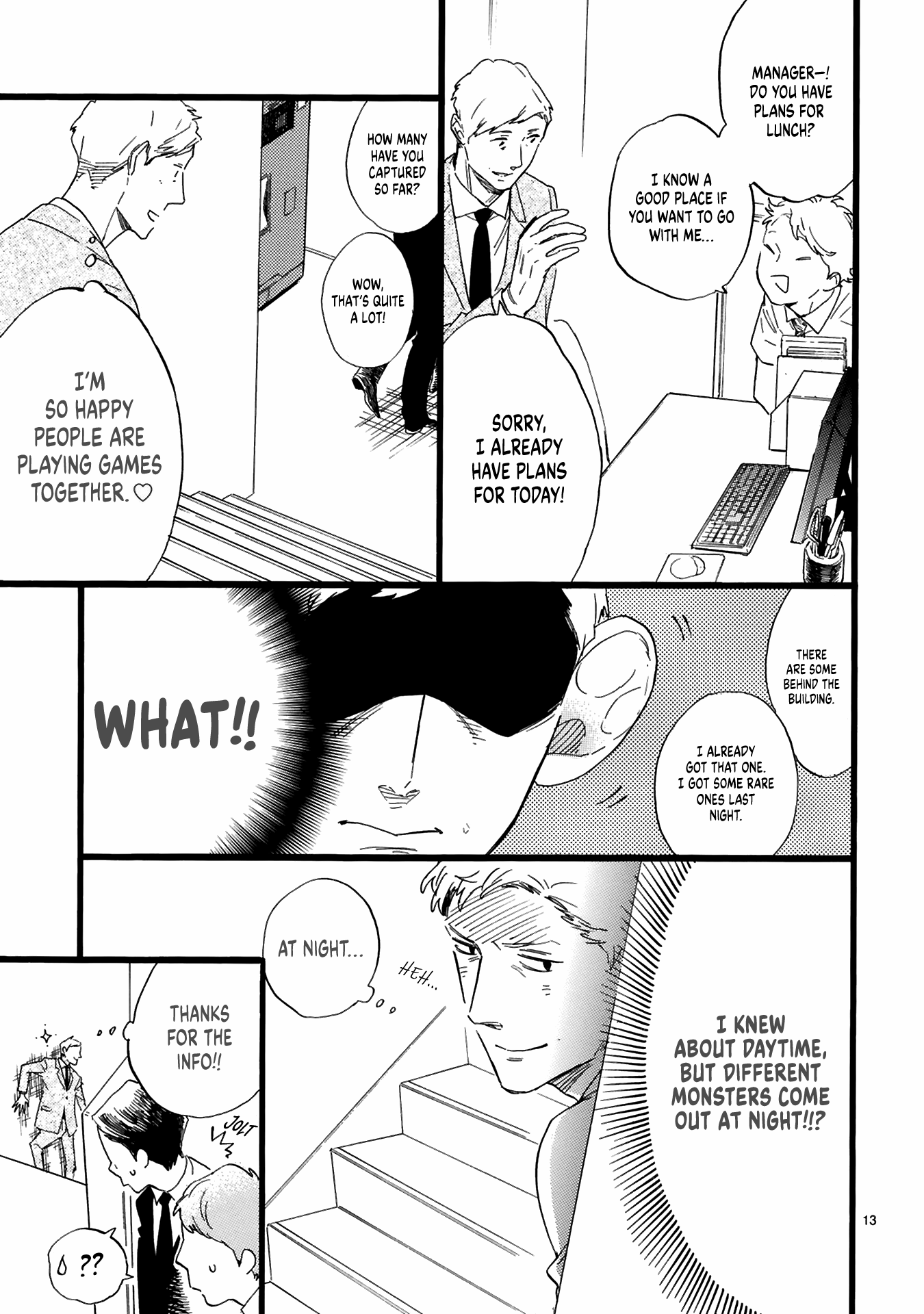 This Uncle Likes Cute Things Chapter 4 page 14 - Chapter 4: Manager Oji gets off a station early for a smartphone game