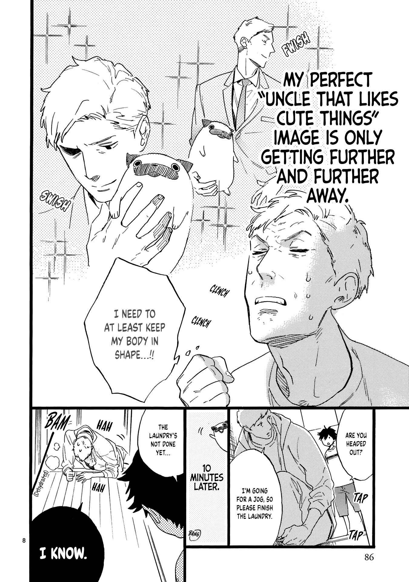 This Uncle Likes Cute Things Chapter 4 page 9 - Chapter 4: Manager Oji gets off a station early for a smartphone game
