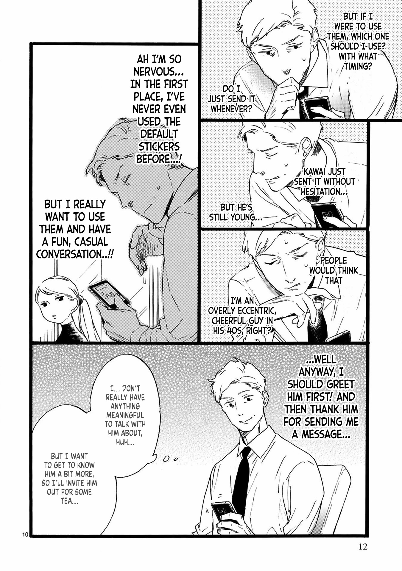This Uncle Likes Cute Things Chapter 8 page 13 - Chapter 8: Manager Oji Wants to Use Stickers