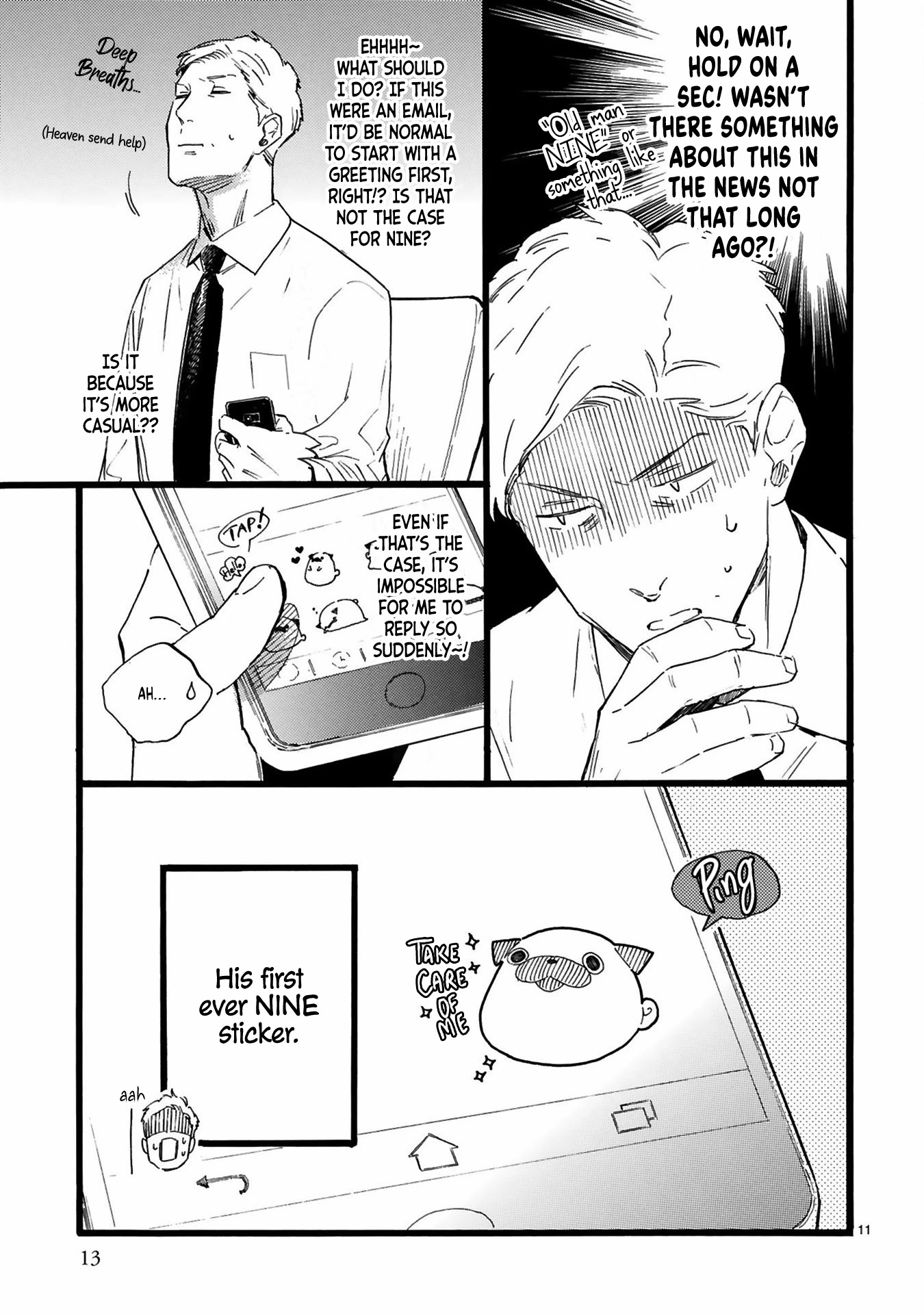 This Uncle Likes Cute Things Chapter 8 page 14 - Chapter 8: Manager Oji Wants to Use Stickers