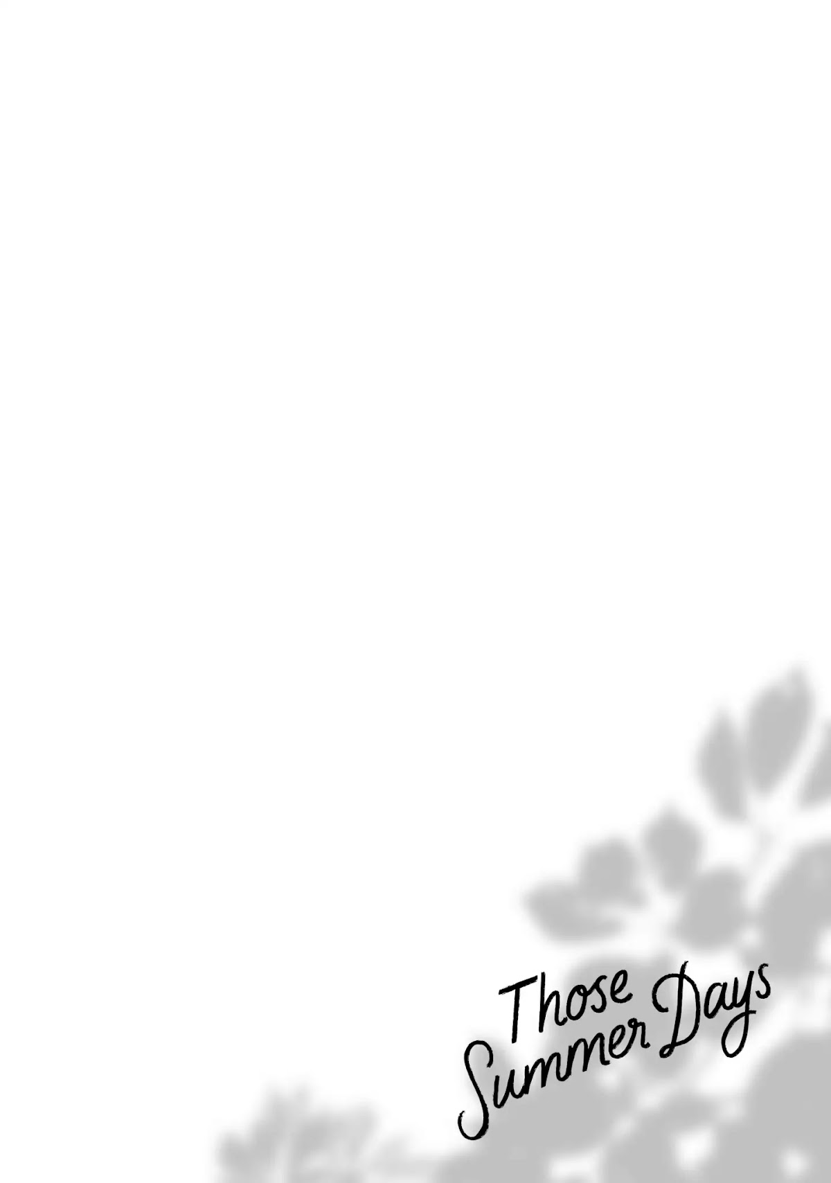 Those Summer Days Chapter 1.1 page 6 - Vol.1 Chapter 1