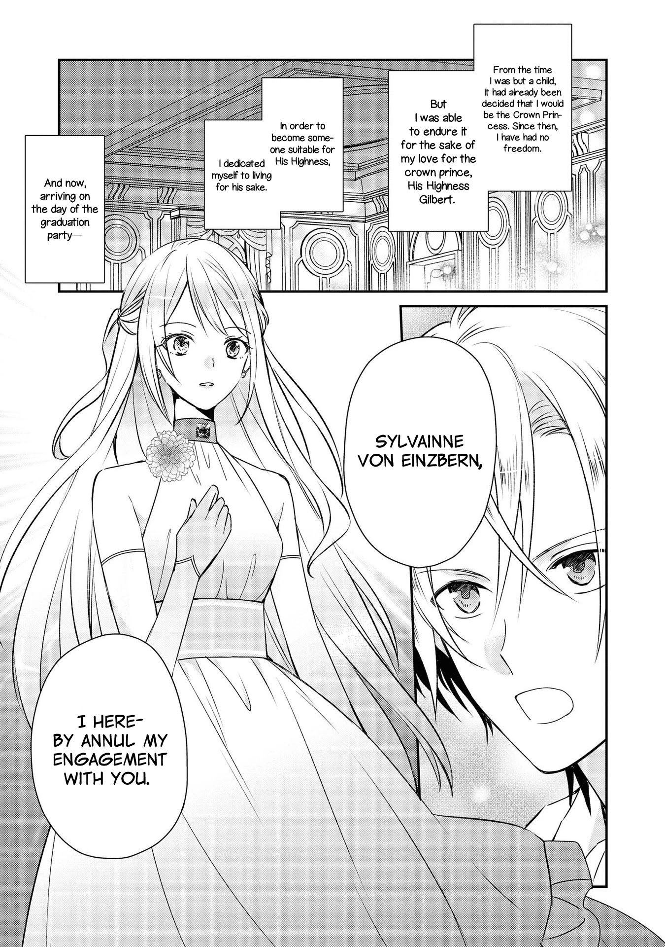 Though I May Be a Villainess, I'll Show You I Can Obtain Happiness! Chapter 1.1 page 6 - Vol.1 Chapter 1: (skip this one) The Villainess Will Obtain True Love