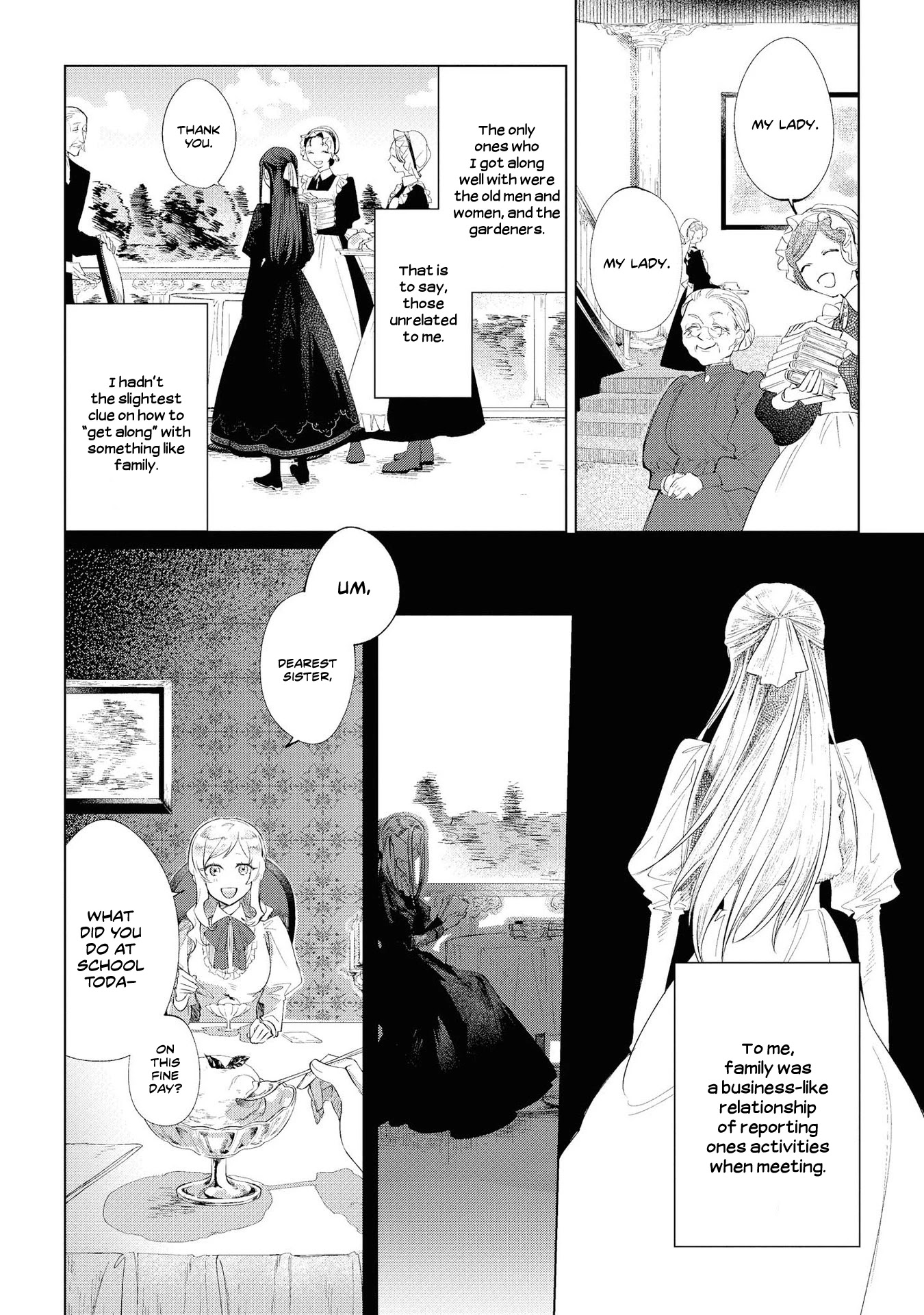 Though I May Be a Villainess, I'll Show You I Can Obtain Happiness! Chapter 1.2 page 13 - Vol.1 Chapter 2: The Tale of the Noble Girl who will go to a Monastery after her Engagement Annulment