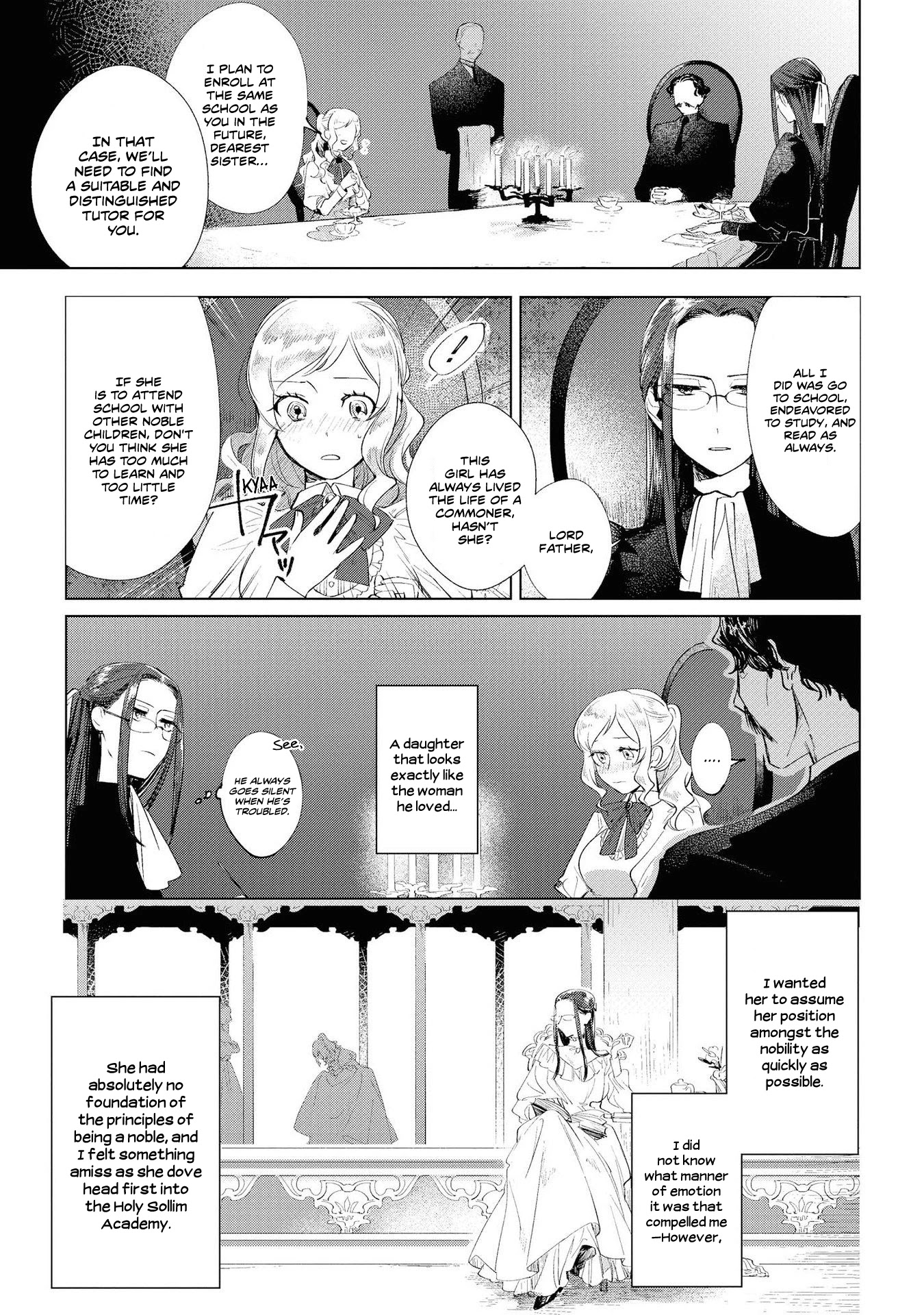 Though I May Be a Villainess, I'll Show You I Can Obtain Happiness! Chapter 1.2 page 14 - Vol.1 Chapter 2: The Tale of the Noble Girl who will go to a Monastery after her Engagement Annulment