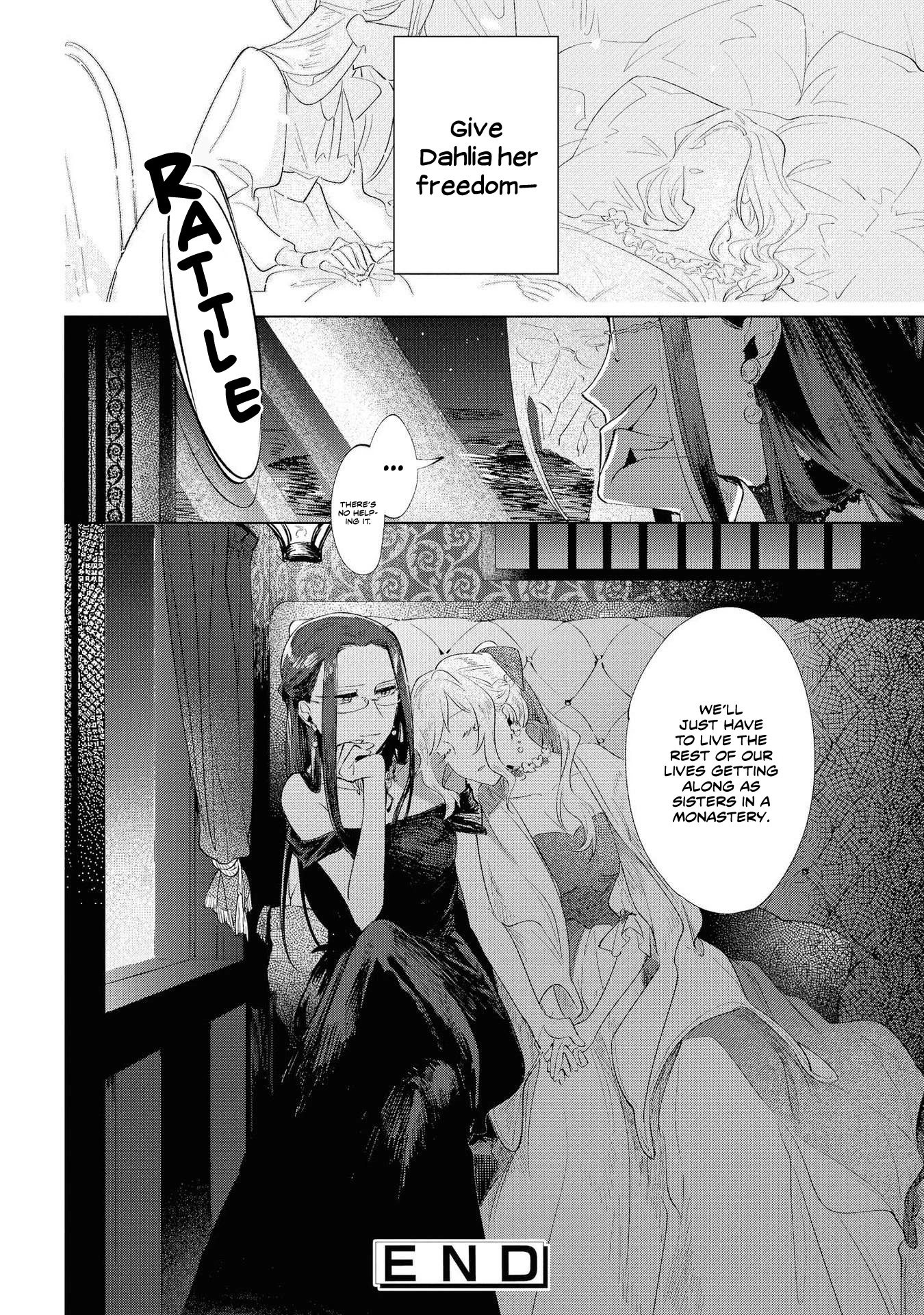 Though I May Be a Villainess, I'll Show You I Can Obtain Happiness! Chapter 1.2 page 33 - Vol.1 Chapter 2: The Tale of the Noble Girl who will go to a Monastery after her Engagement Annulment
