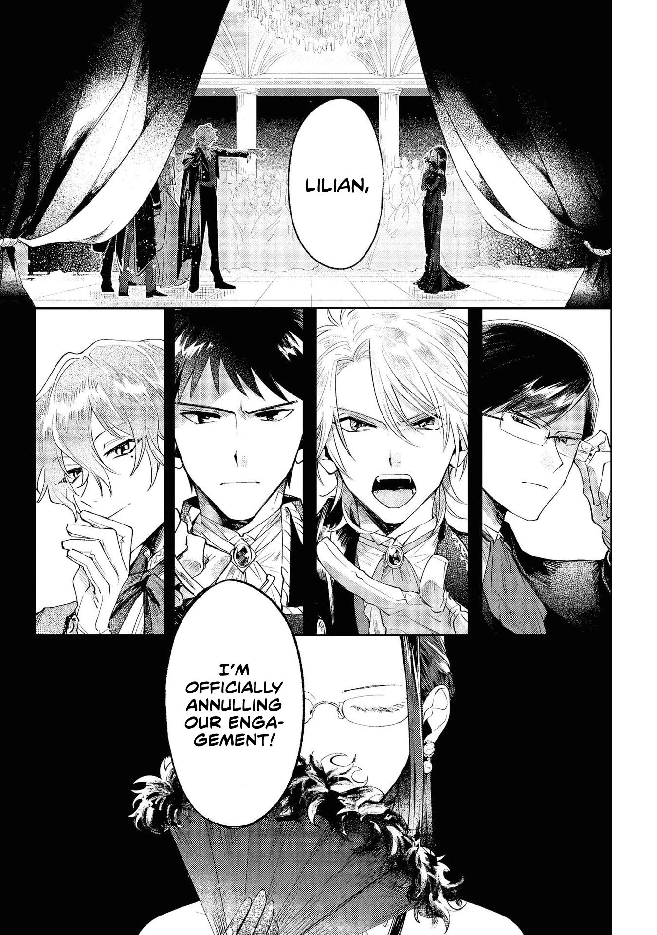 Though I May Be a Villainess, I'll Show You I Can Obtain Happiness! Chapter 1.2 page 6 - Vol.1 Chapter 2: The Tale of the Noble Girl who will go to a Monastery after her Engagement Annulment