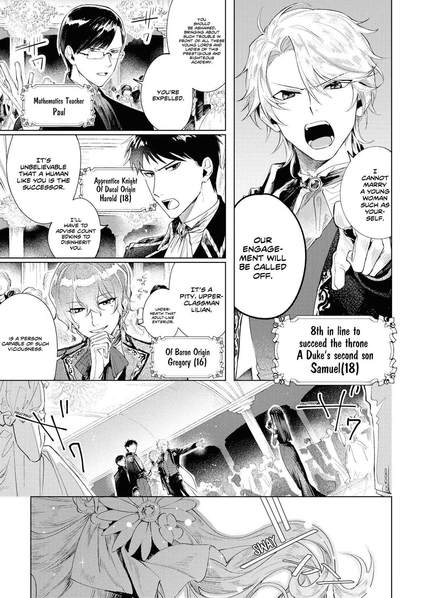 Though I May Be a Villainess, I'll Show You I Can Obtain Happiness! Chapter 1.2 page 8 - Vol.1 Chapter 2: The Tale of the Noble Girl who will go to a Monastery after her Engagement Annulment