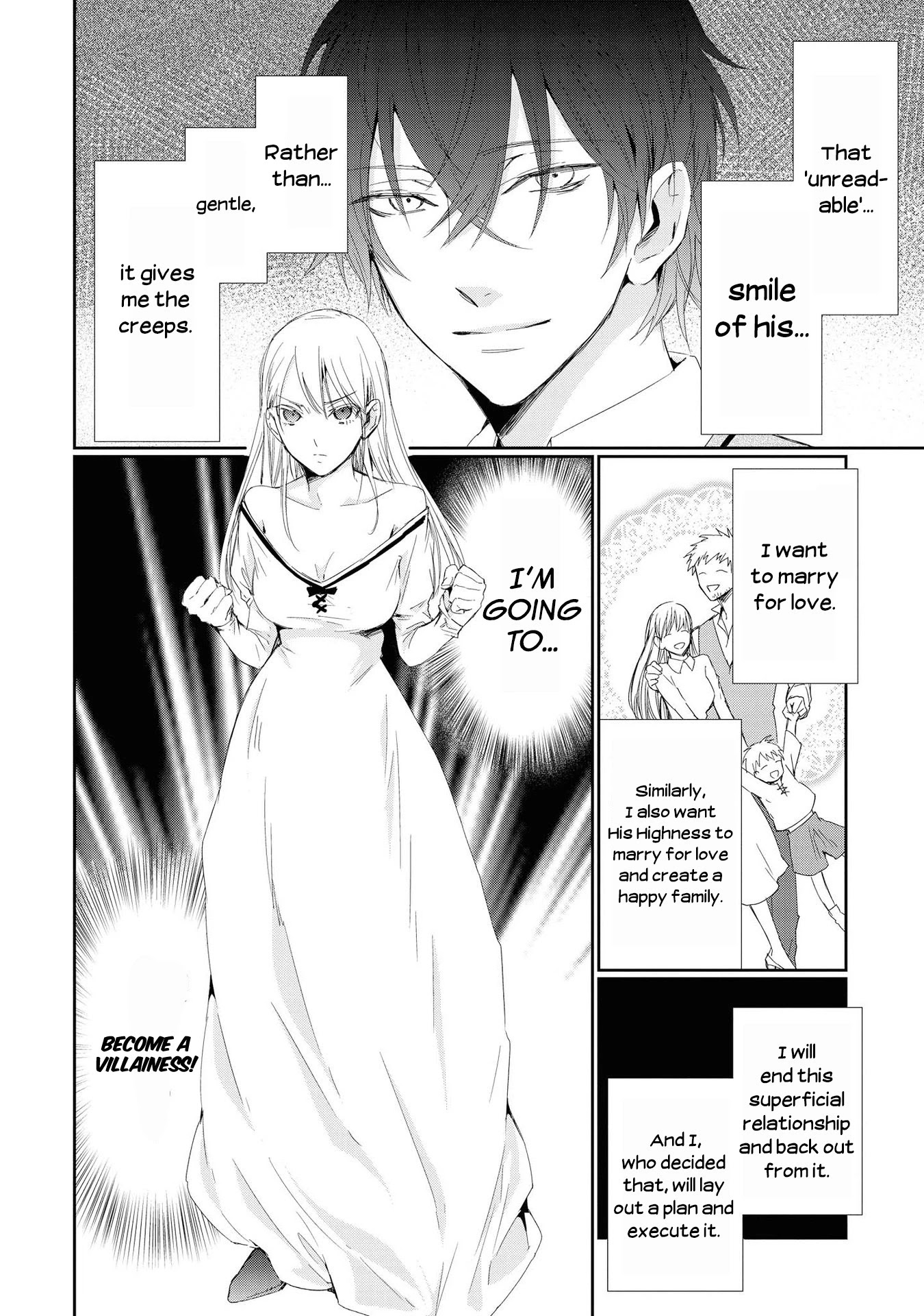 Though I May Be a Villainess, I'll Show You I Can Obtain Happiness! Chapter 1.3 page 7 - Vol.1 Chapter 3: I Will Definitely Get My Engagement Annulled! ~I will become a Villainess!