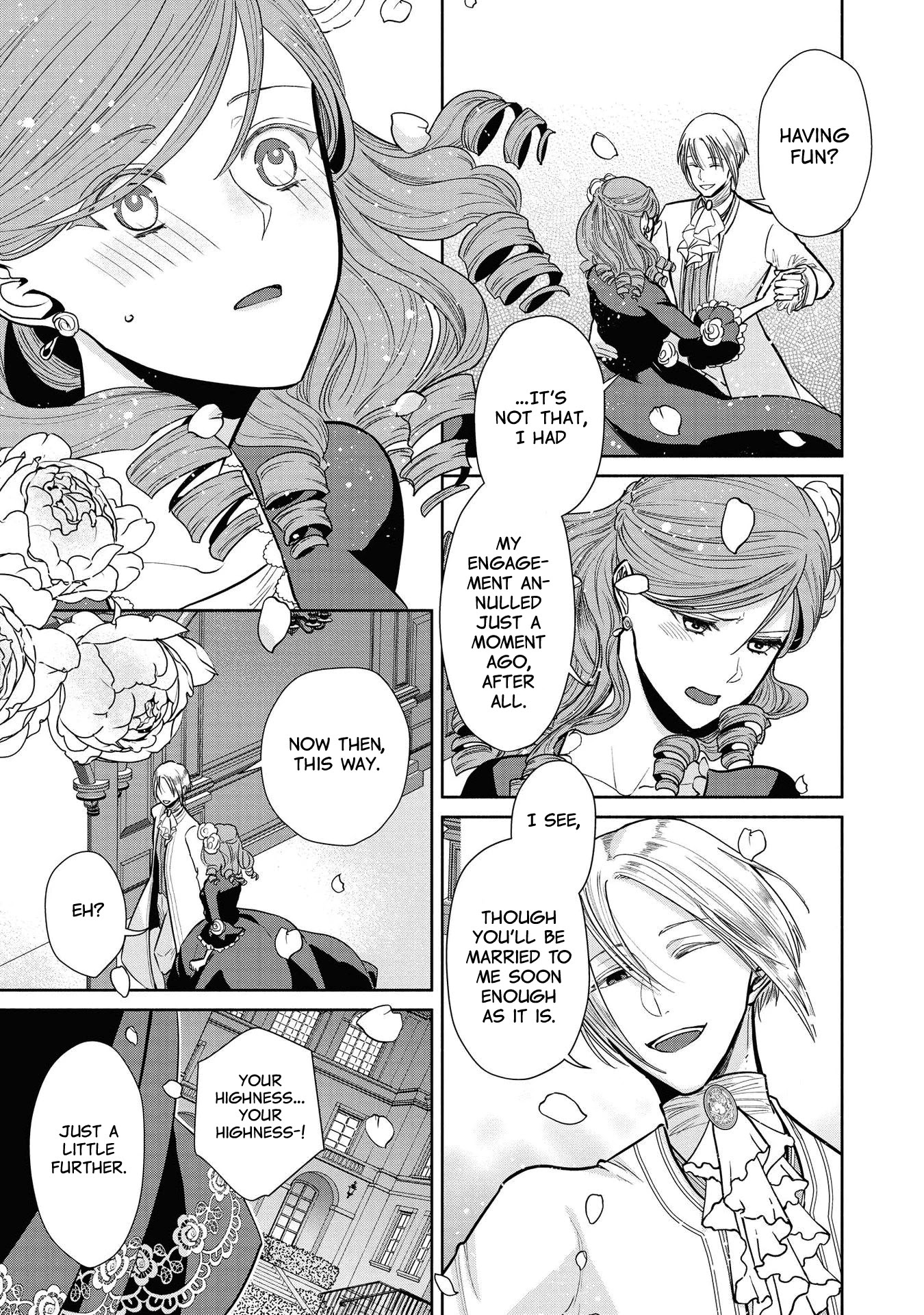 Though I May Be a Villainess, I'll Show You I Can Obtain Happiness! Chapter 1.5 page 17 - Vol.1 Chapter 5: The Villainess Trifles with the Second Prince's First Love