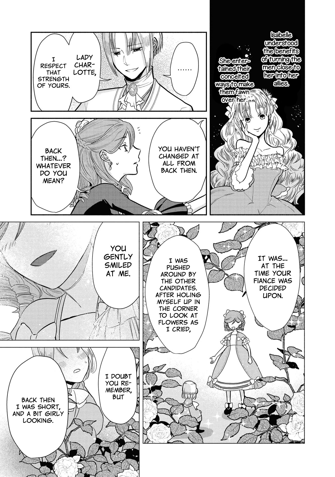 Though I May Be a Villainess, I'll Show You I Can Obtain Happiness! Chapter 1.5 page 19 - Vol.1 Chapter 5: The Villainess Trifles with the Second Prince's First Love