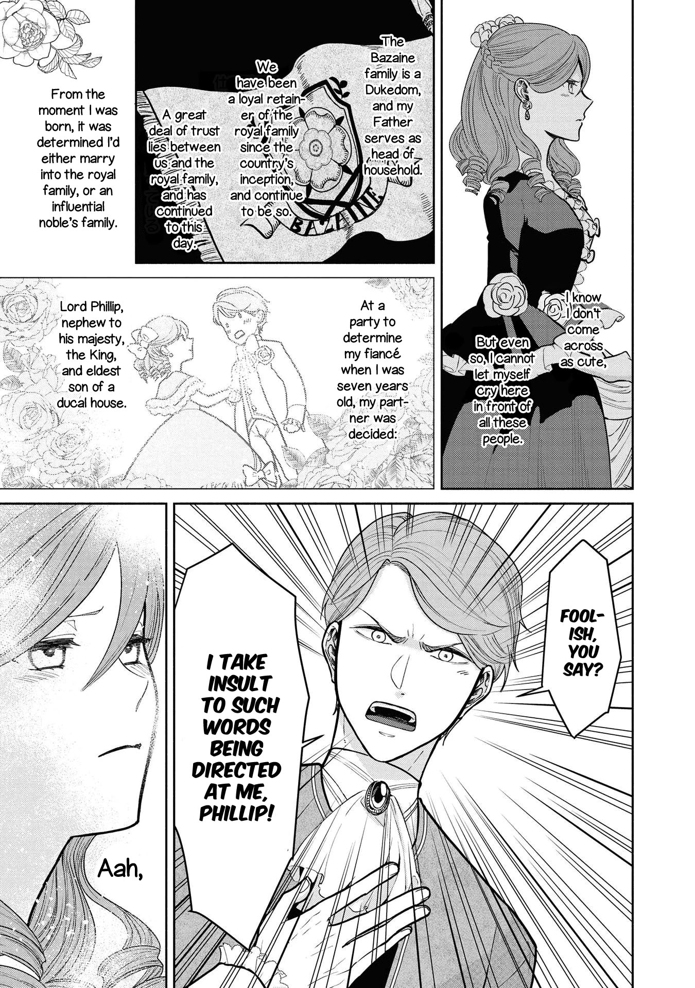 Though I May Be a Villainess, I'll Show You I Can Obtain Happiness! Chapter 1.5 page 7 - Vol.1 Chapter 5: The Villainess Trifles with the Second Prince's First Love
