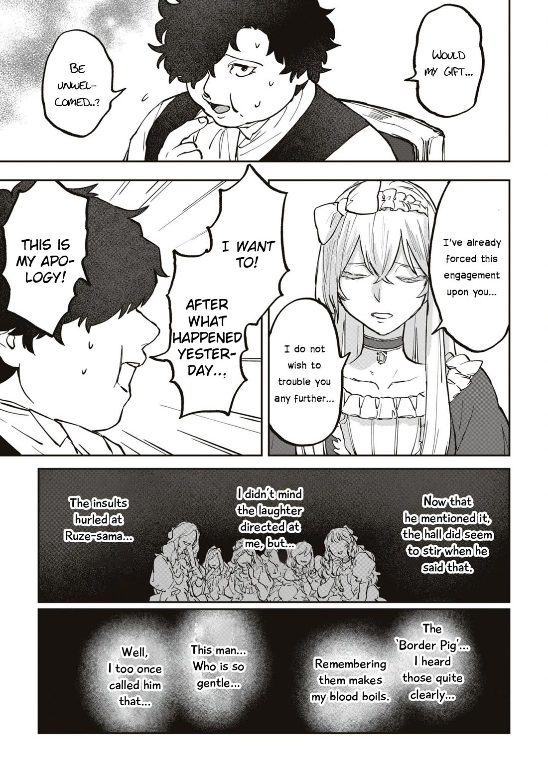 Though I May Be a Villainess, I'll Show You I Can Obtain Happiness! Chapter 10.4 page 24 - Vol.10 Chapter 4: The Frontier Swine Idolizes The Fairy Princess