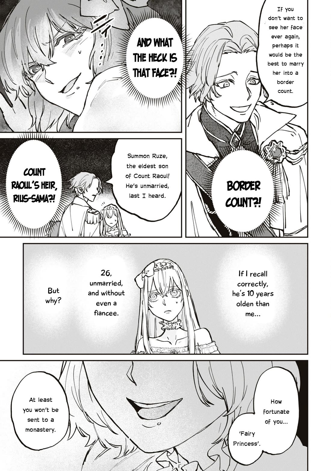 Though I May Be a Villainess, I'll Show You I Can Obtain Happiness! Chapter 10.4 page 8 - Vol.10 Chapter 4: The Frontier Swine Idolizes The Fairy Princess