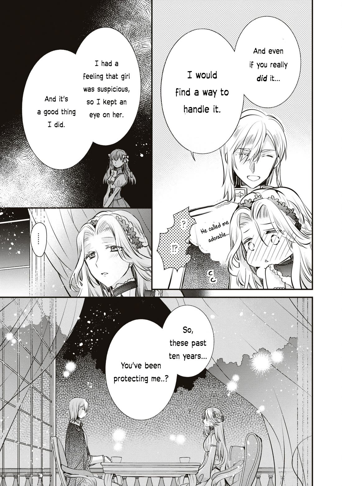 Though I May Be a Villainess, I'll Show You I Can Obtain Happiness! Chapter 10.5 page 34 - Vol.10 Chapter 5: The Villainess and The Yandere Prince