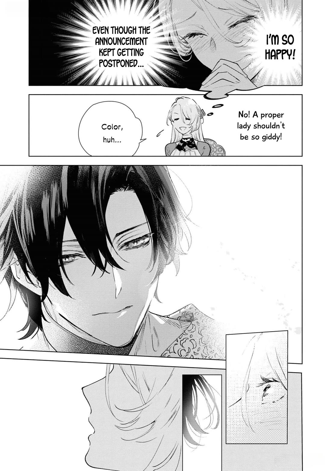 Though I May Be a Villainess, I'll Show You I Can Obtain Happiness! Chapter 11.1 page 19 - Vol.11 Chapter 1: The Crimson Noble Lady Has Low Self-Esteem!